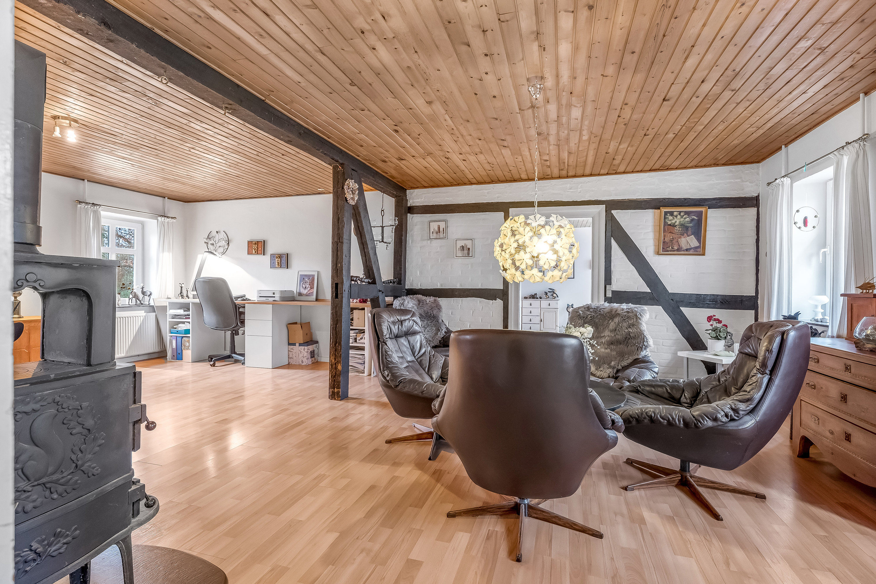 Fremhævet stue billede i fuldskærmstilstand. Billede af Pogemosevej 27, Radsted, 4990 Sakskøbing