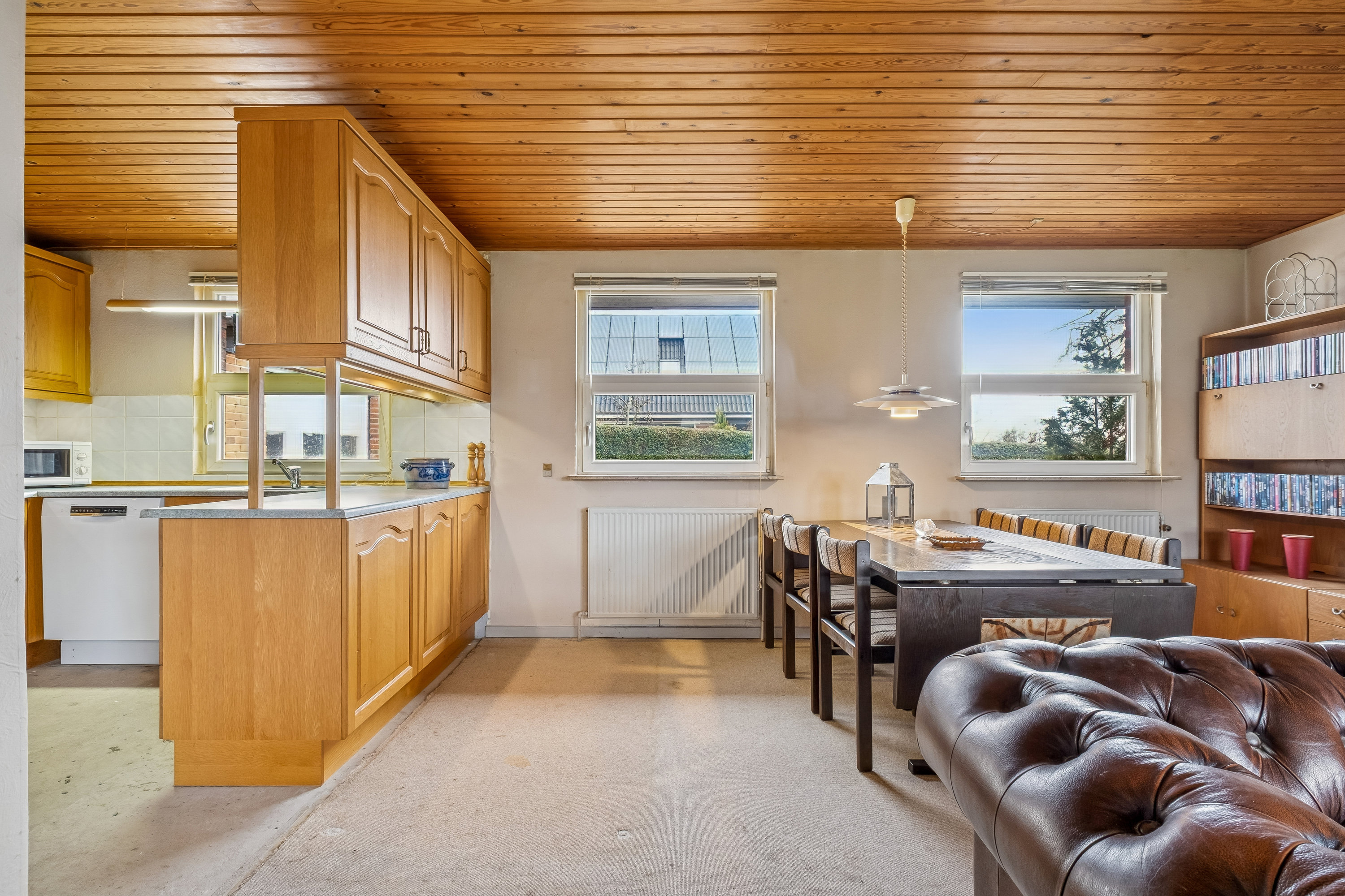 Fremhævet køkken/alrum billede i fuldskærmstilstand. Billede af Oventoften 39, 8751 Gedved