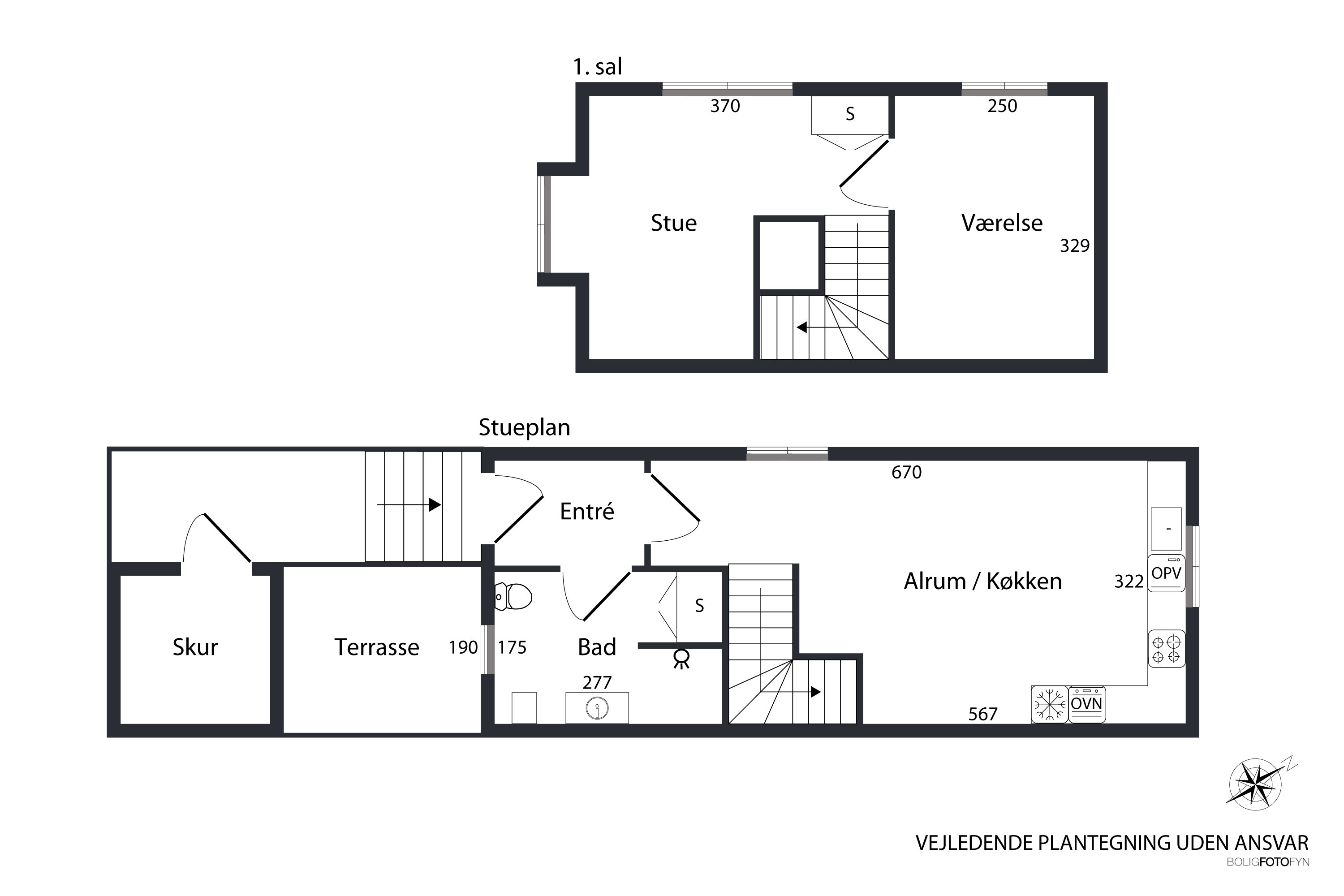 Plantegninger billede af Tværgade 2D, 5300 Kerteminde
