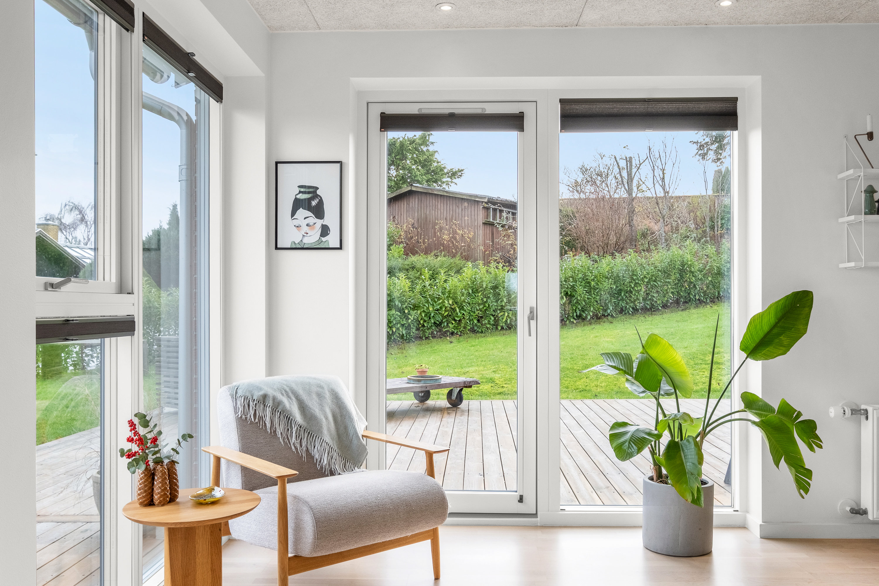 Fremhævet stue billede i fuldskærmstilstand. Billede af Birkebakken 26, 8520 Lystrup