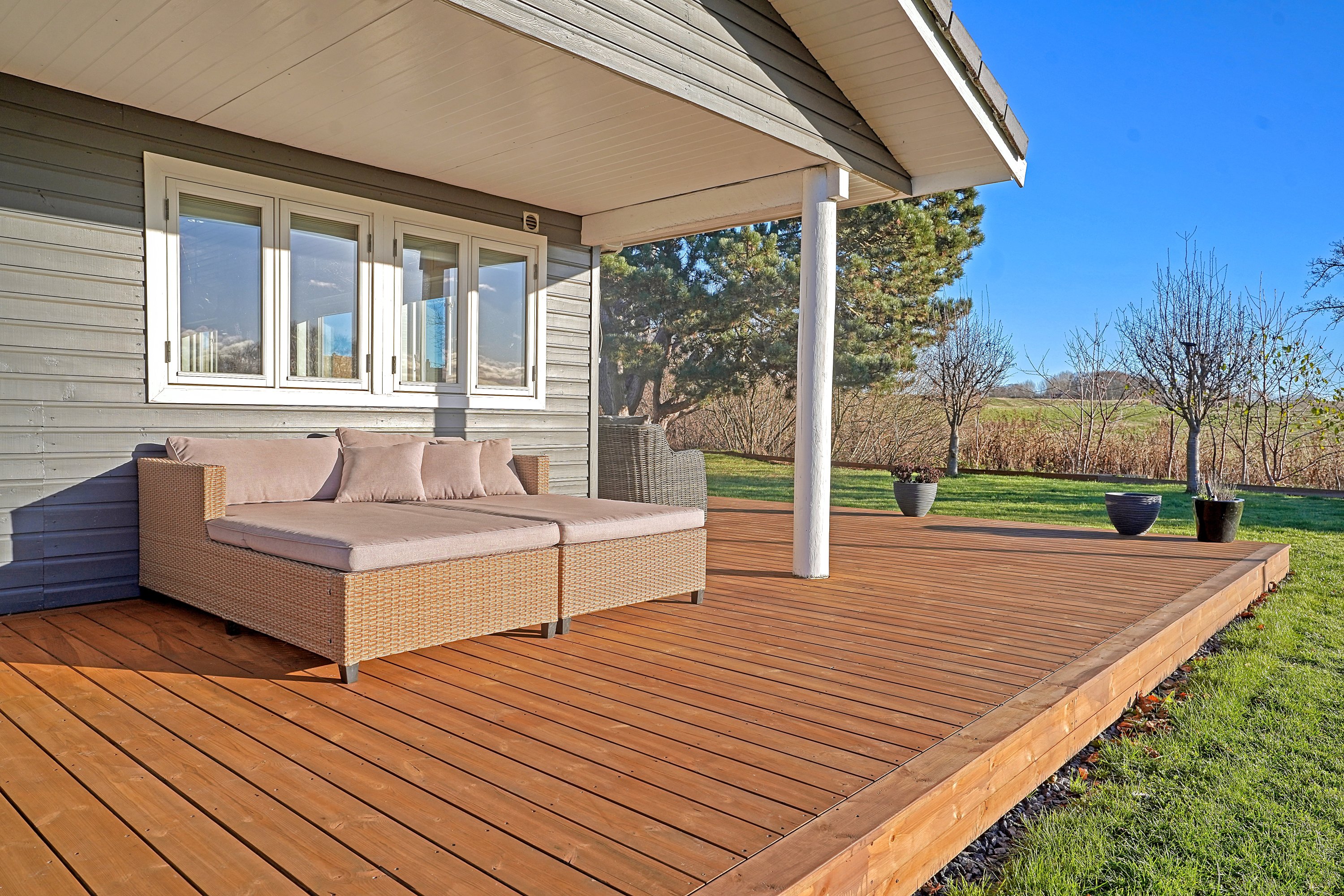 Fremhævet terrasse billede i fuldskærmstilstand. Billede af Højvangen 45, Rågeleje, 3210 Vejby