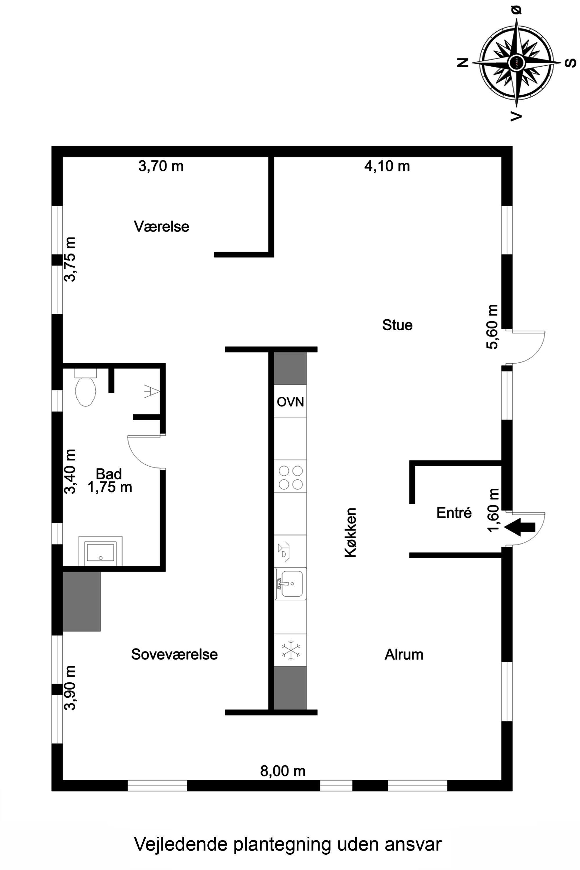 Plantegninger billede af Ørkildsgade 42B, 5700 Svendborg
