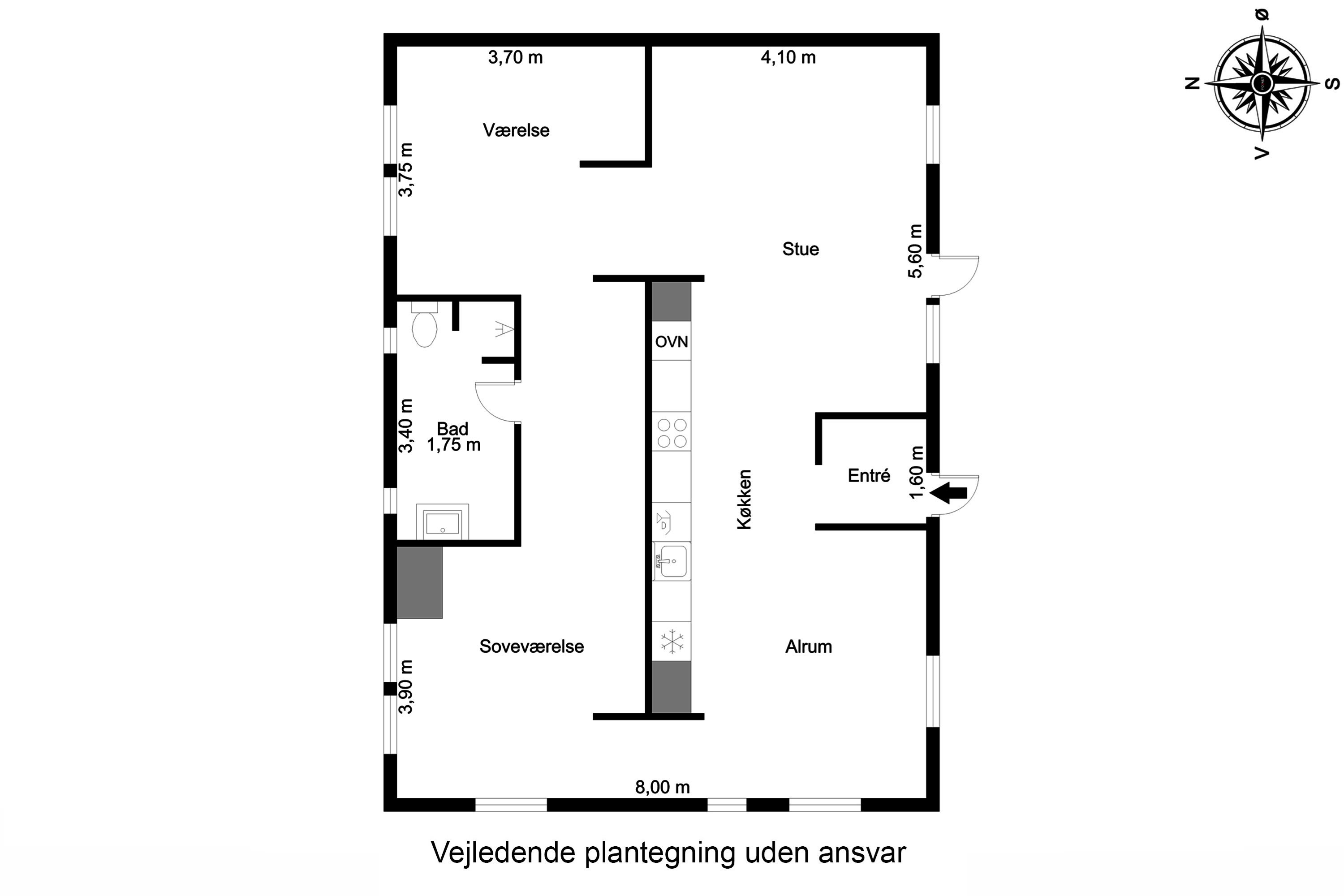 Plantegninger billede af Ørkildsgade 42B, 5700 Svendborg