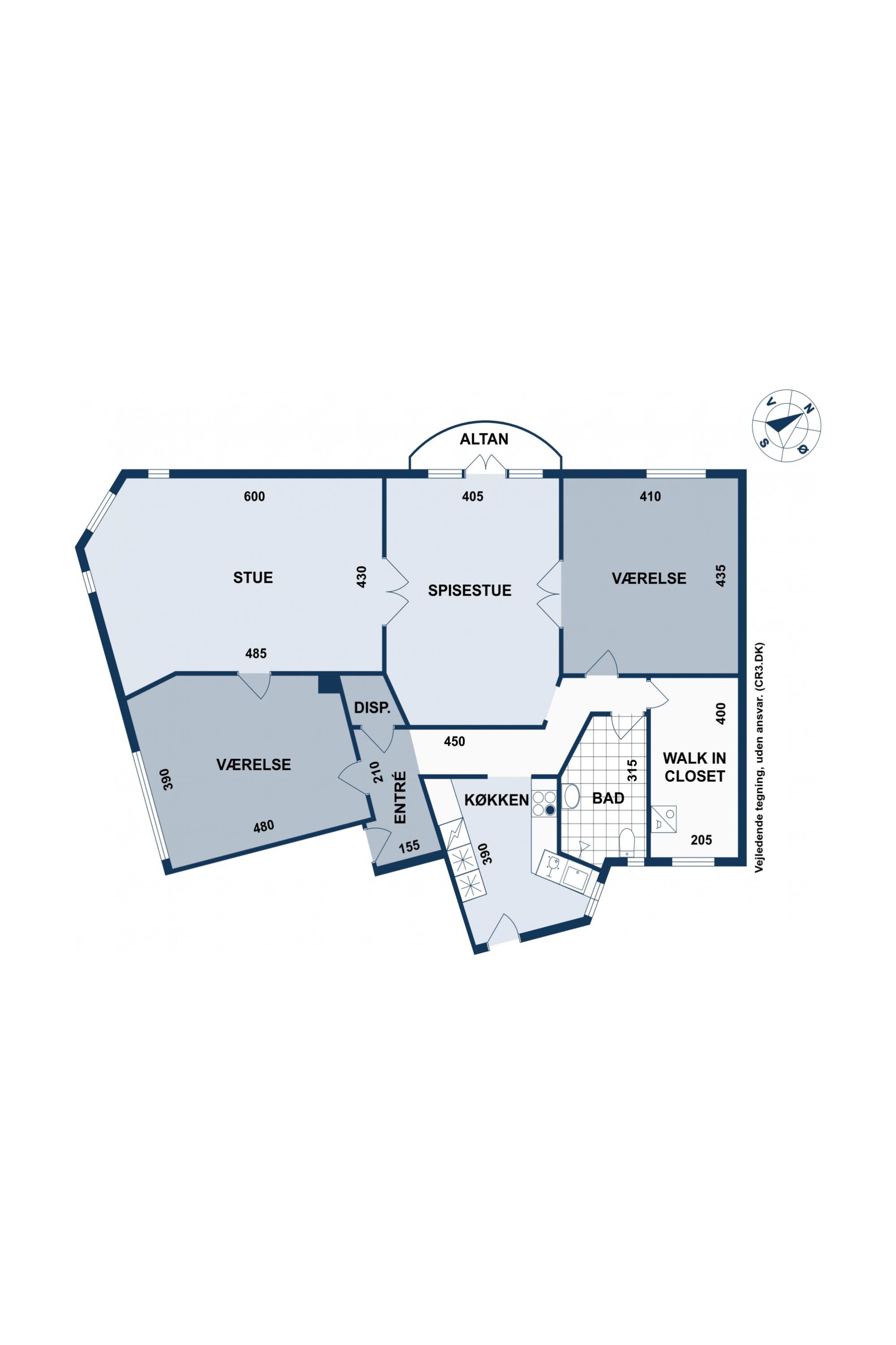 Plantegninger billede af Korsørgade 29, 4. tv., 2100 København Ø