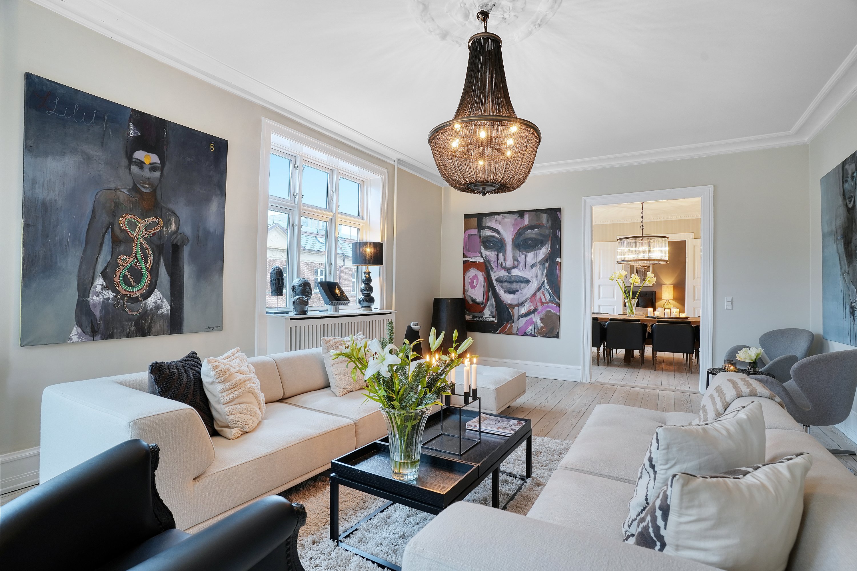 Fremhævet stue billede i fuldskærmstilstand. Billede af Korsørgade 29, 4. tv., 2100 København Ø