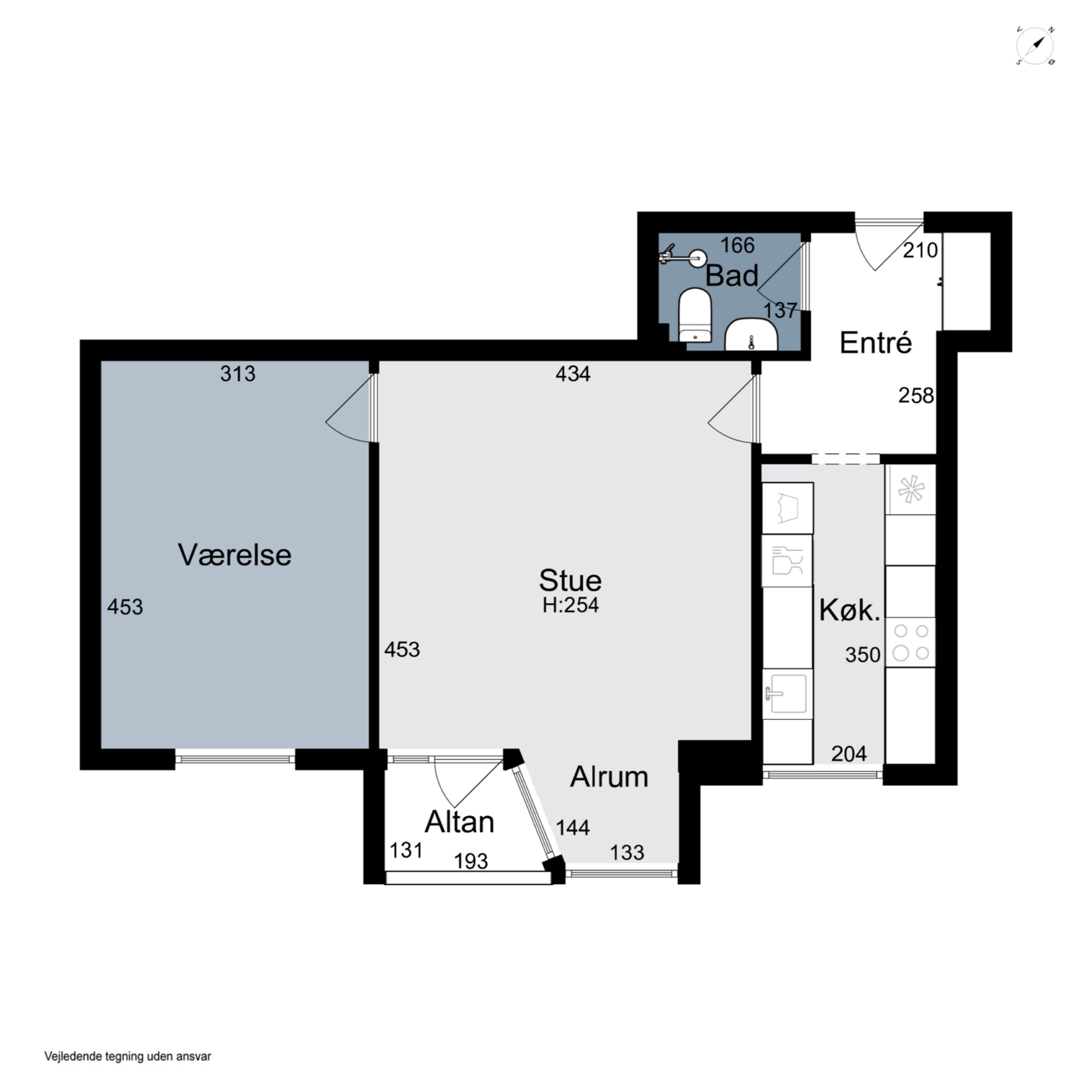 Plantegninger billede af Vestre Ringgade 198, st.. mf., 8000 Aarhus C