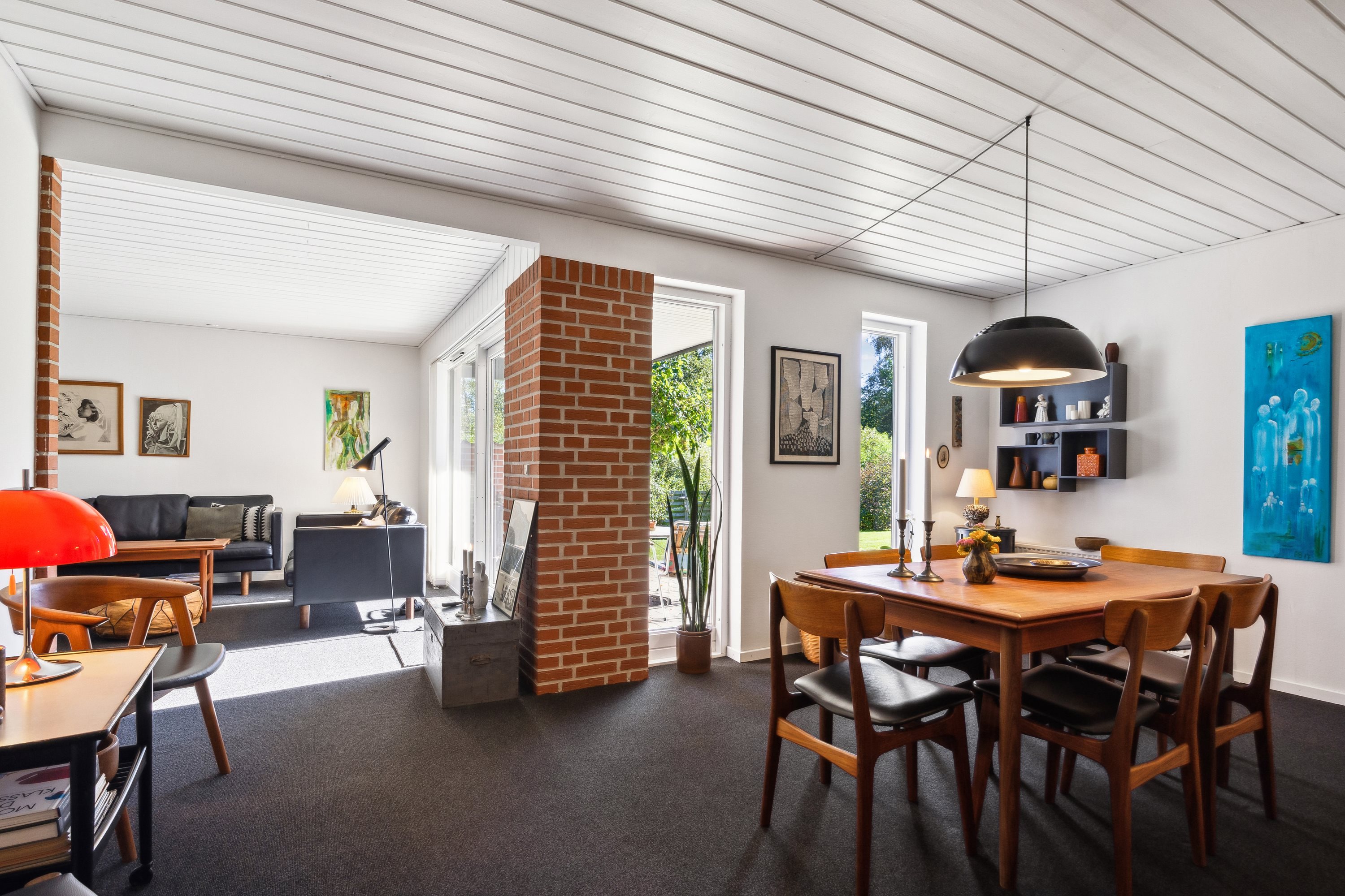 Fremhævet stue billede i fuldskærmstilstand. Billede af Tjørnebakken 8, 4291 Ruds Vedby