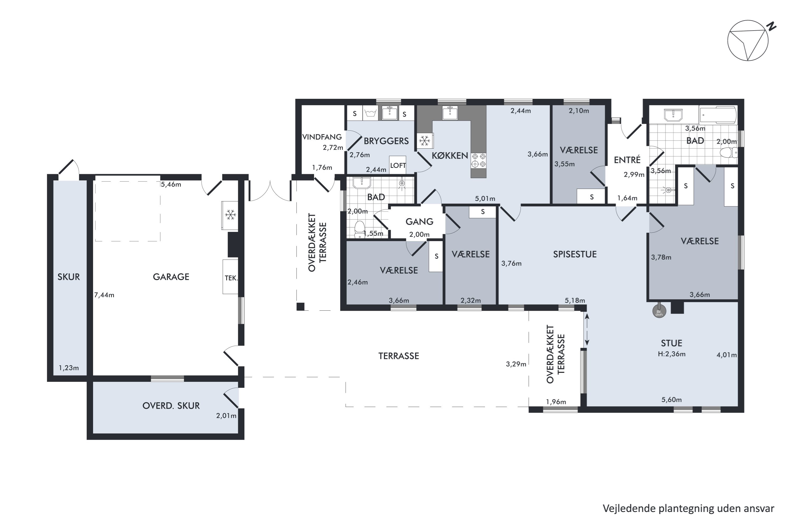 Plantegninger billede af Tjørnebakken 8, 4291 Ruds Vedby