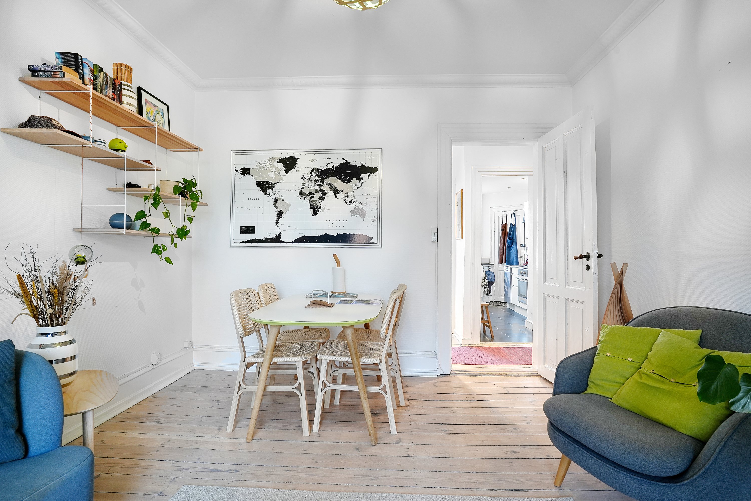 Fremhævet stue billede i fuldskærmstilstand. Billede af Uffesgade 10, 2. tv., 2200 København N