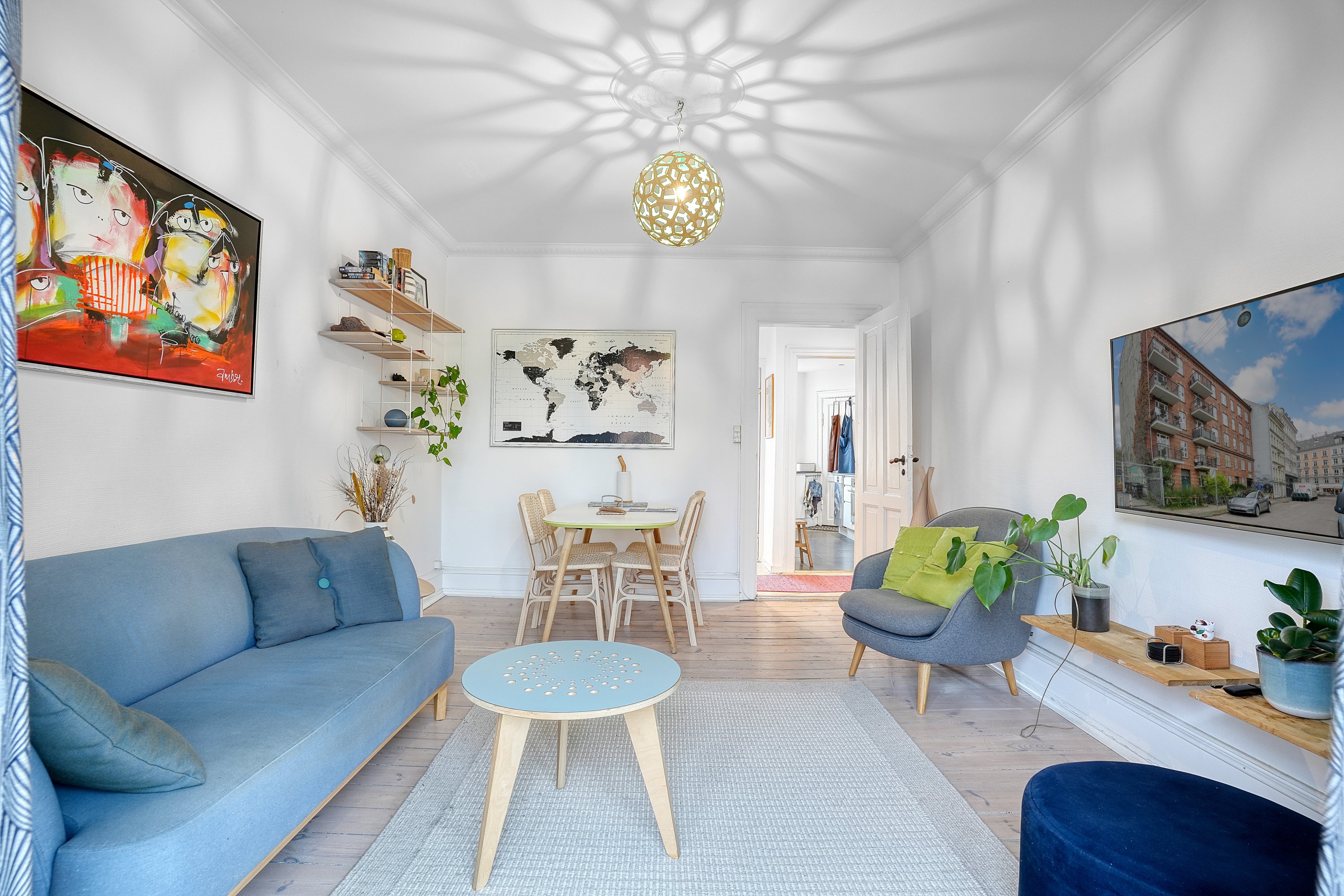 Miniaturebillede 1: stue. Billede af Uffesgade 10, 2. tv., 2200 København N