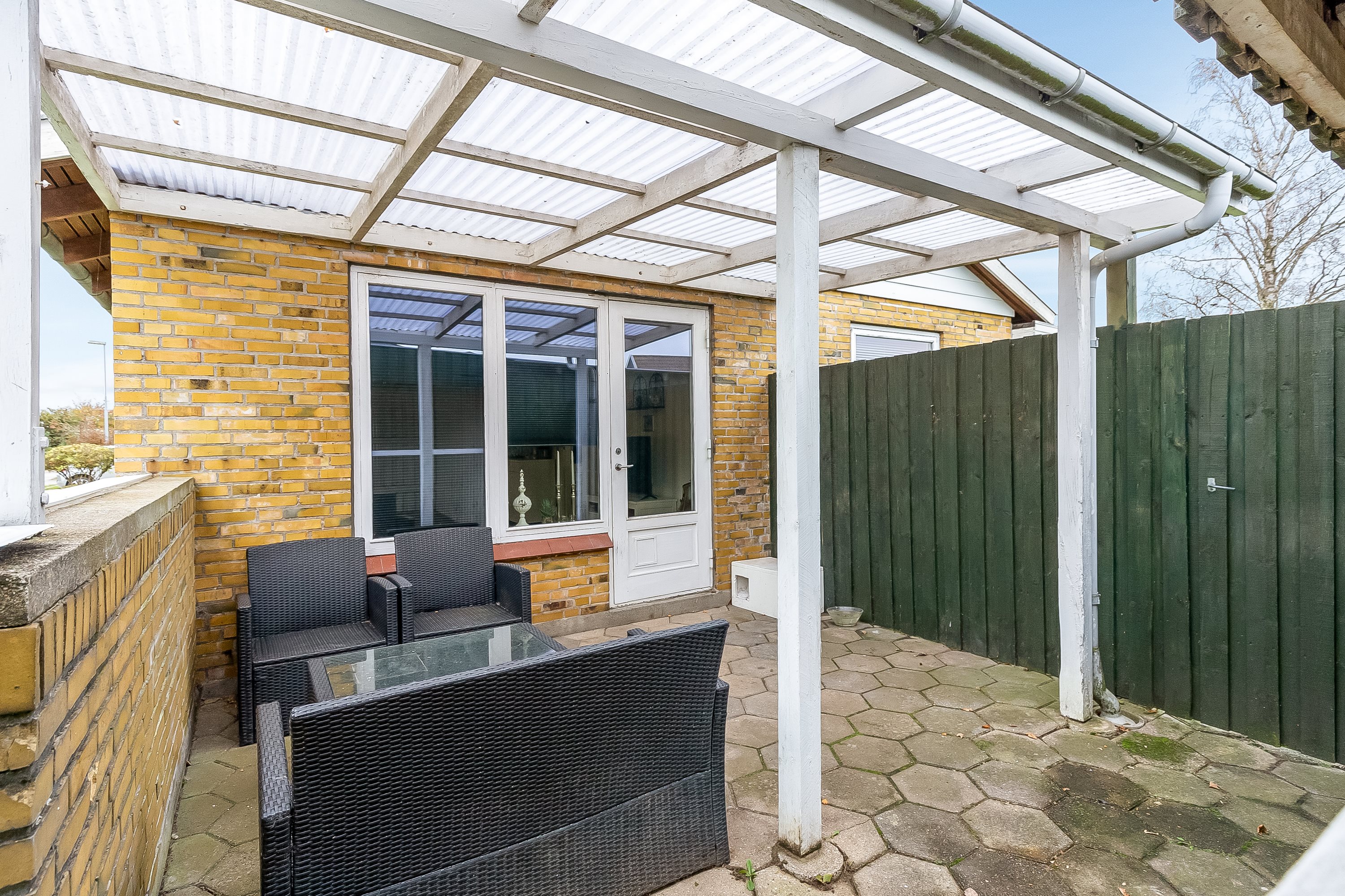 Fremhævet overdækket terrasse billede i fuldskærmstilstand. Billede af Nygade 24, Ejby, 5592 Ejby