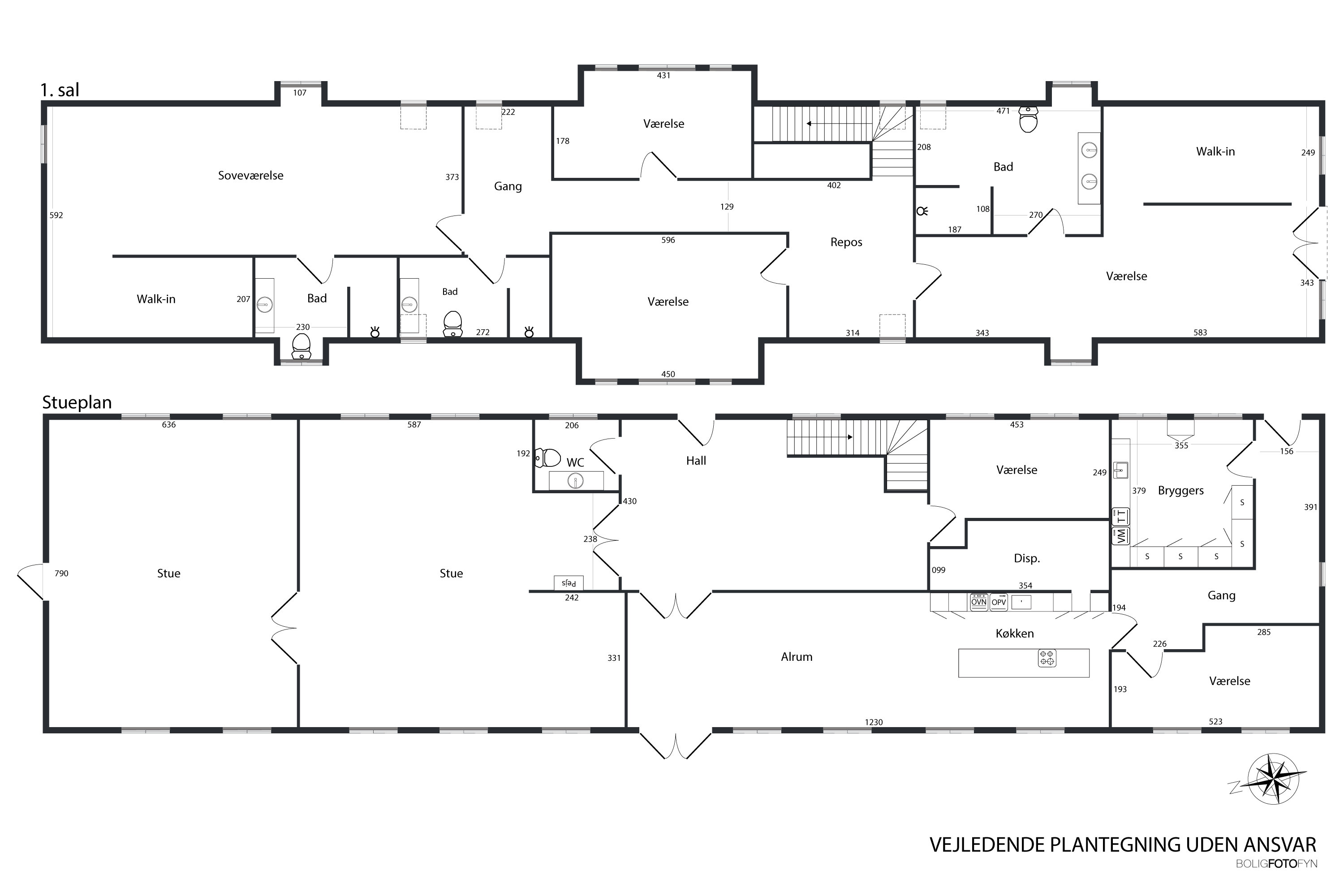 Plantegninger billede af Dådyrbakken 96, 5500 Middelfart