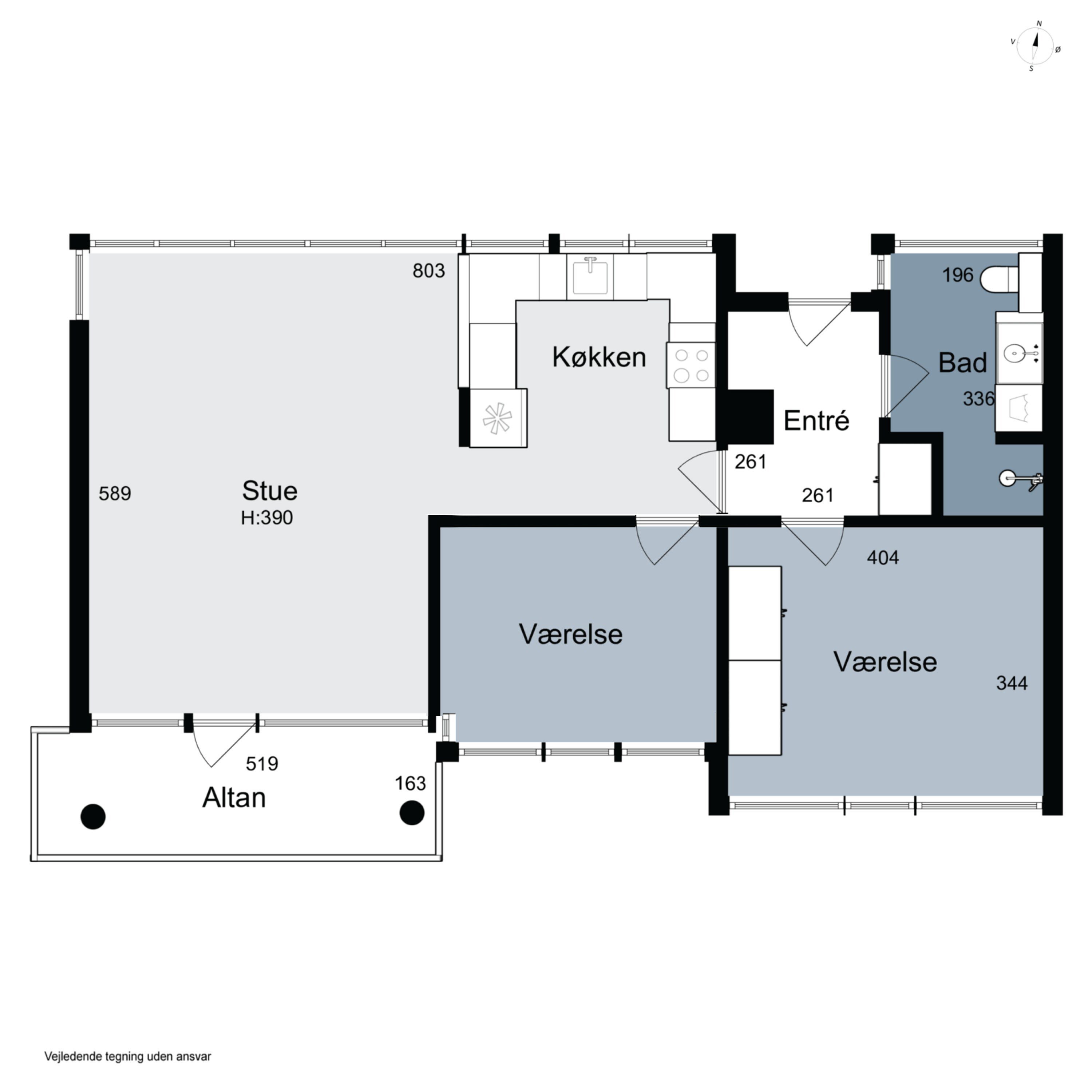 Plantegninger billede af Dianas Have 44, 2970 Hørsholm