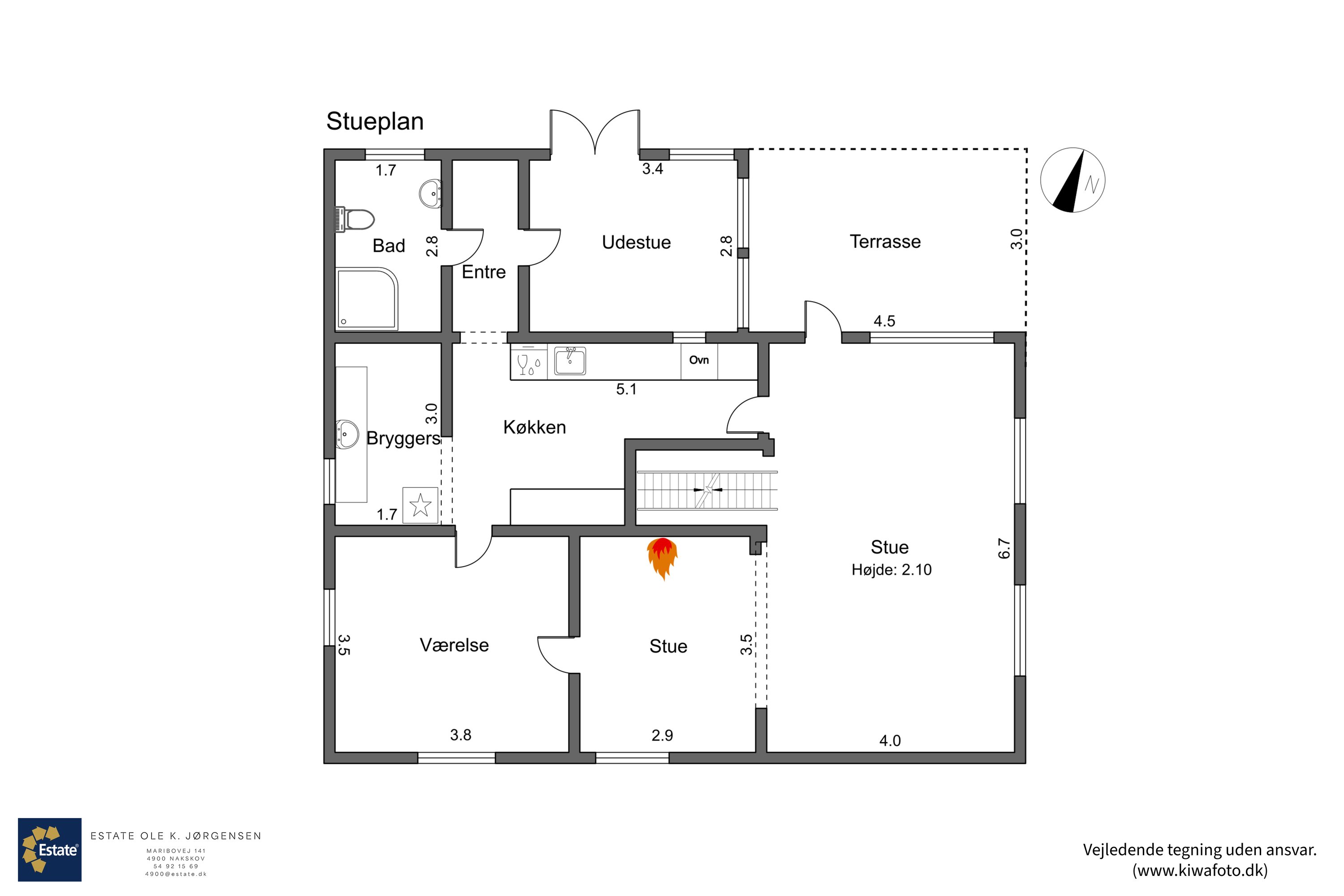 Plantegninger billede af Tårsvej 177, 4912 Harpelunde