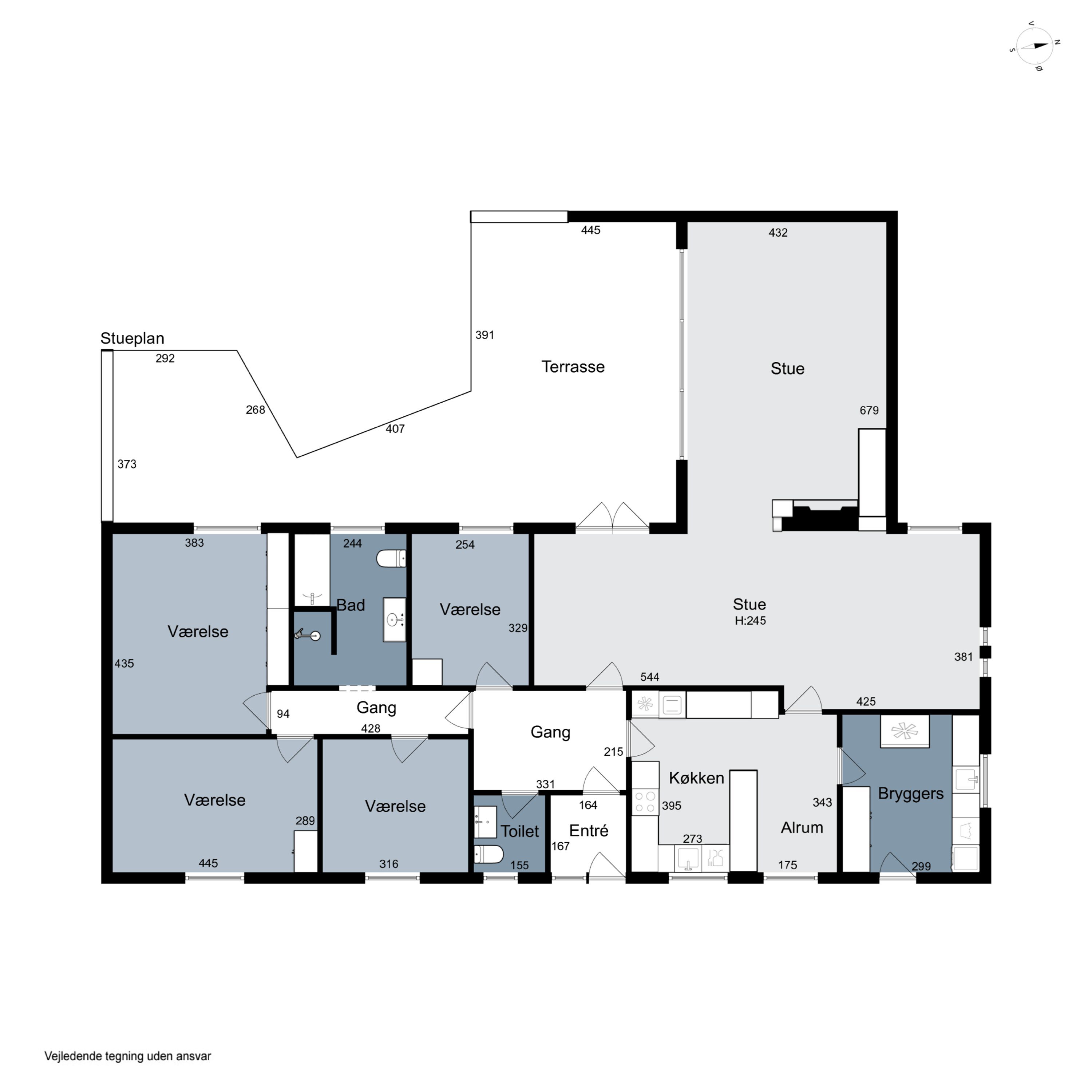 Plantegninger billede af Baldersvej 26, 6040 Egtved