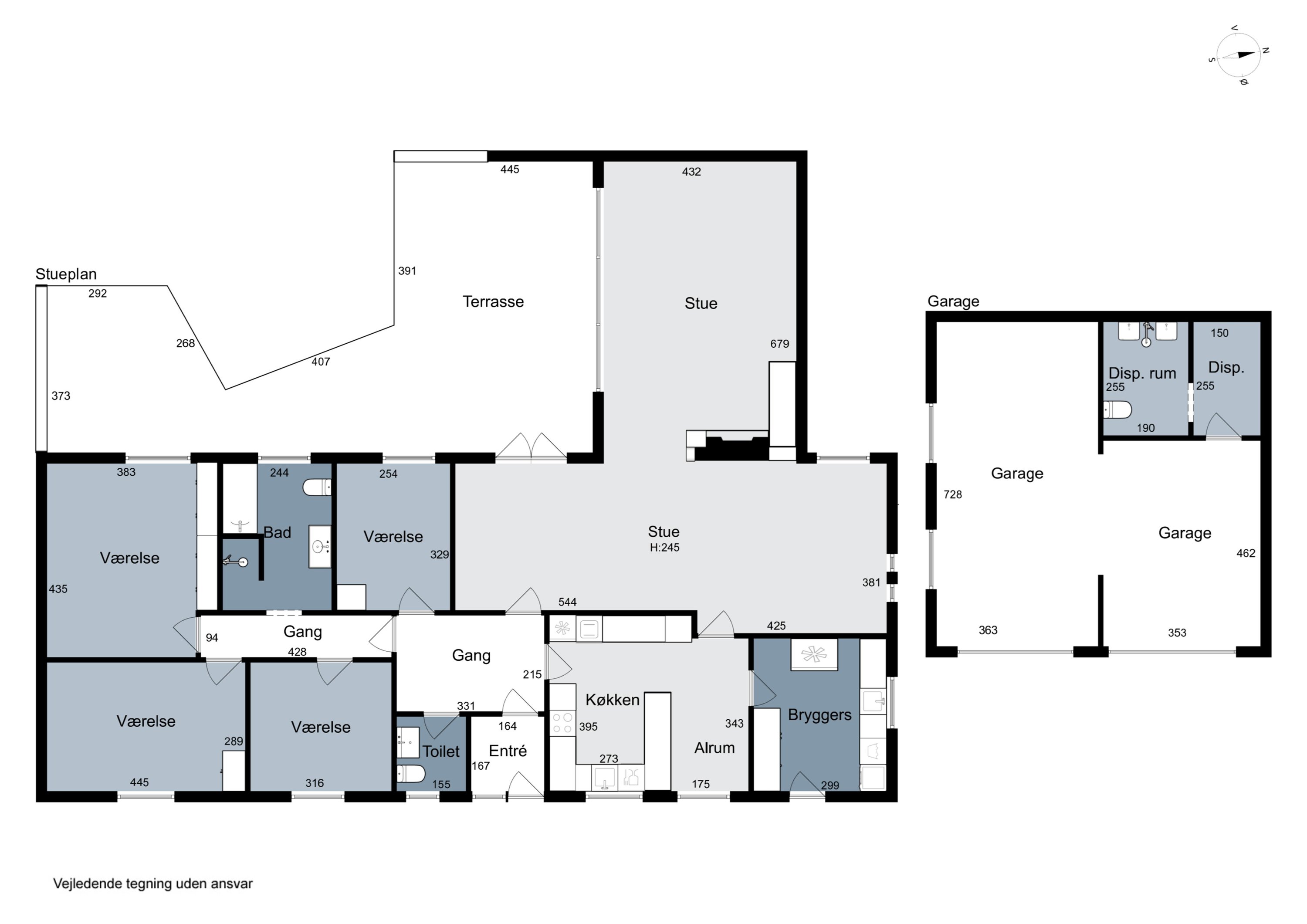 Plantegninger billede af Baldersvej 26, 6040 Egtved