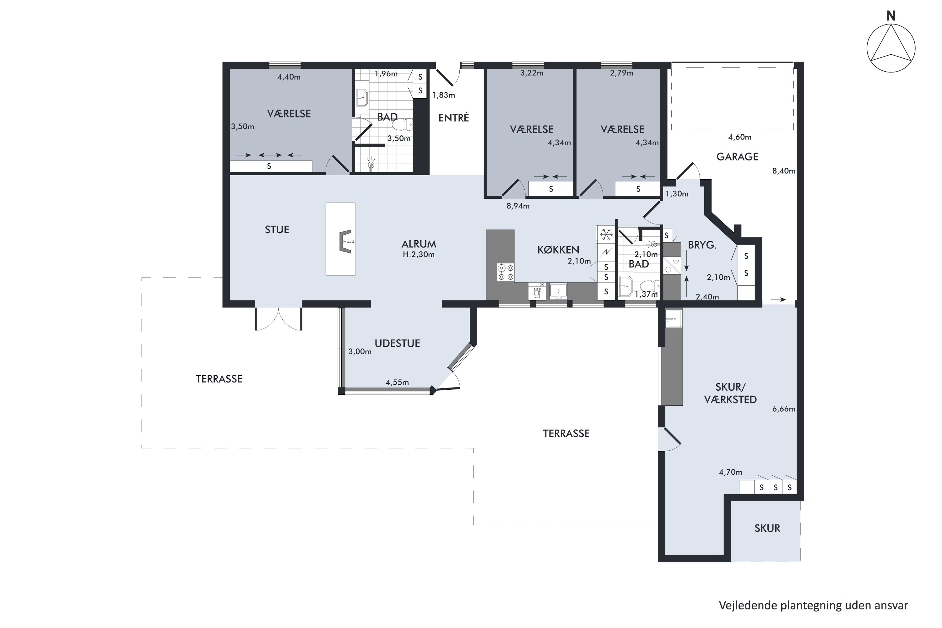 Plantegninger billede af Juvelvej 8, Højvangen, 8700 Horsens