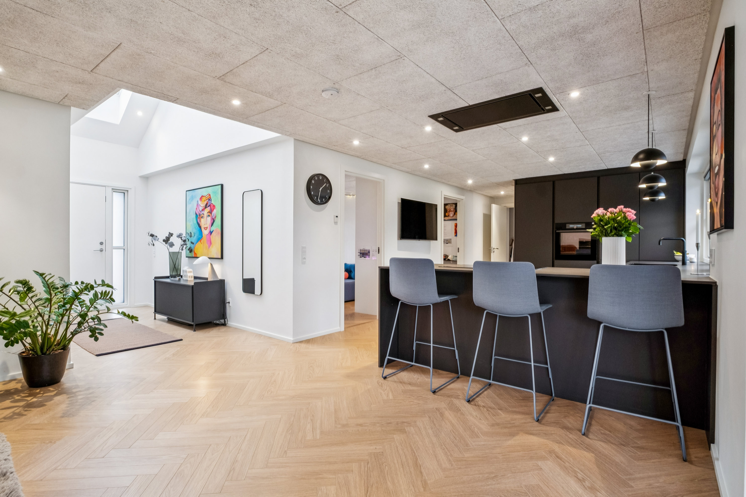 Fremhævet køkken/arum billede i fuldskærmstilstand. Billede af Juvelvej 8, Højvangen, 8700 Horsens