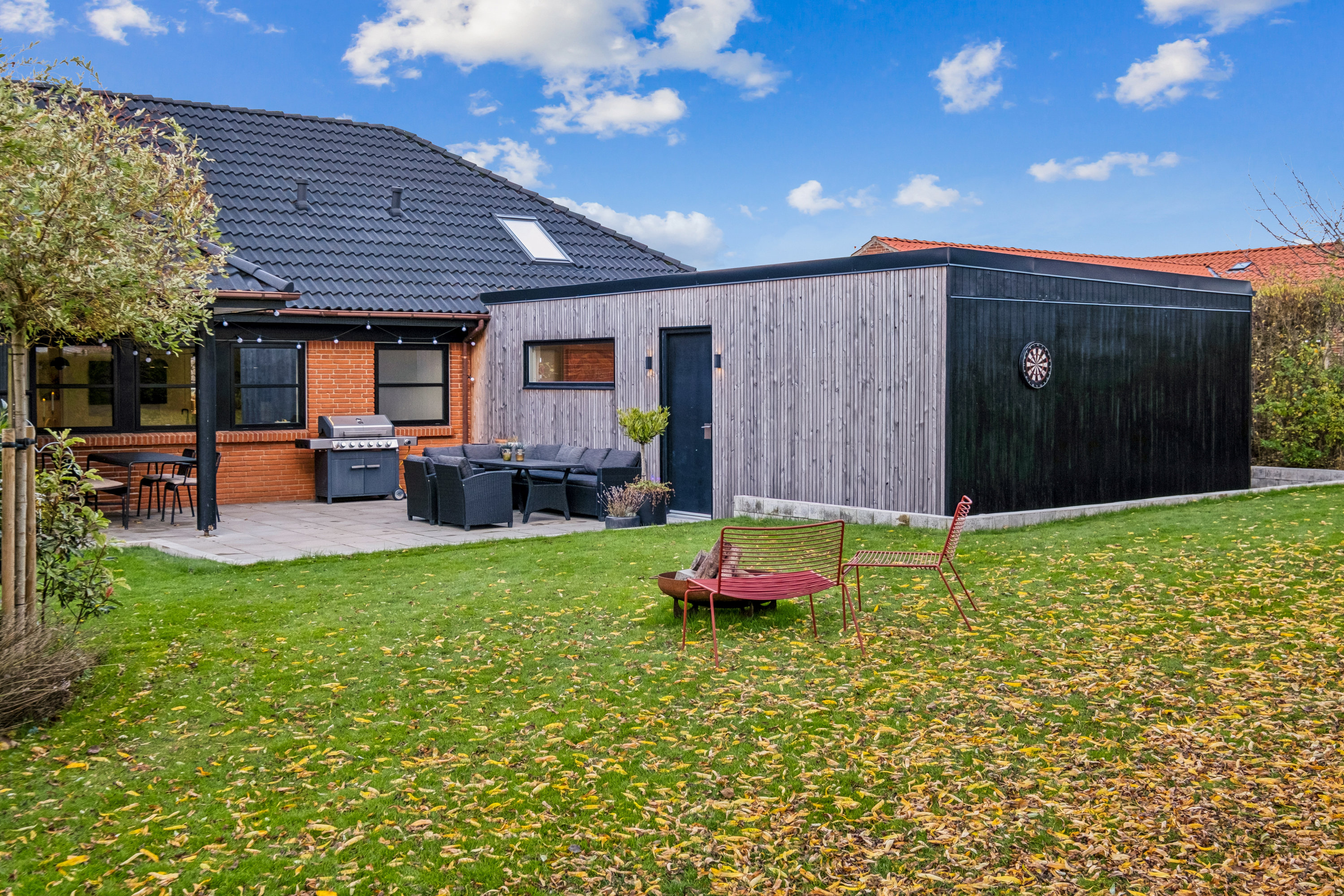 Fremhævet terrasse billede i fuldskærmstilstand. Billede af Juvelvej 8, Højvangen, 8700 Horsens