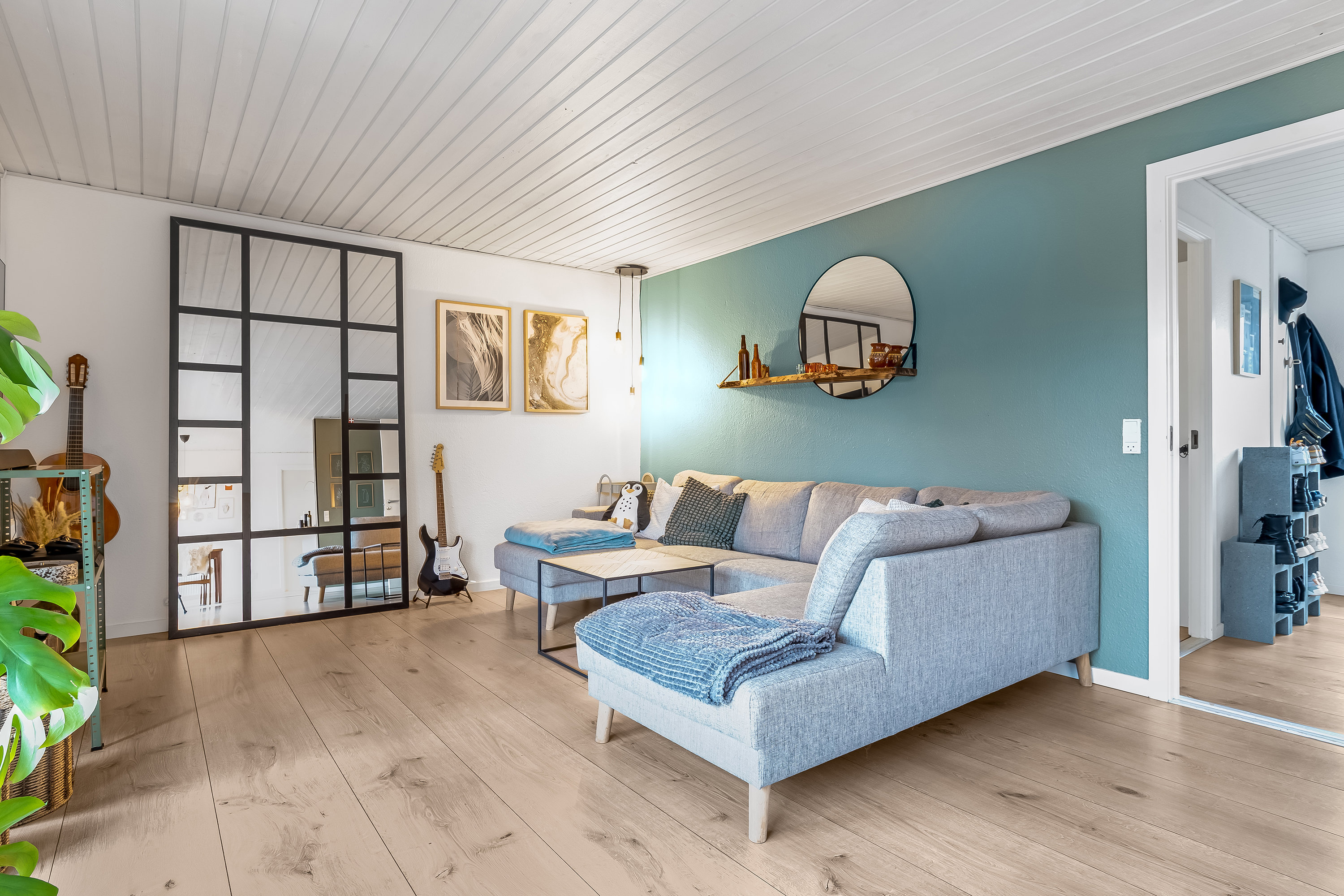 Fremhævet stue billede i fuldskærmstilstand. Billede af Meldgårdvej 47, 7500 Holstebro