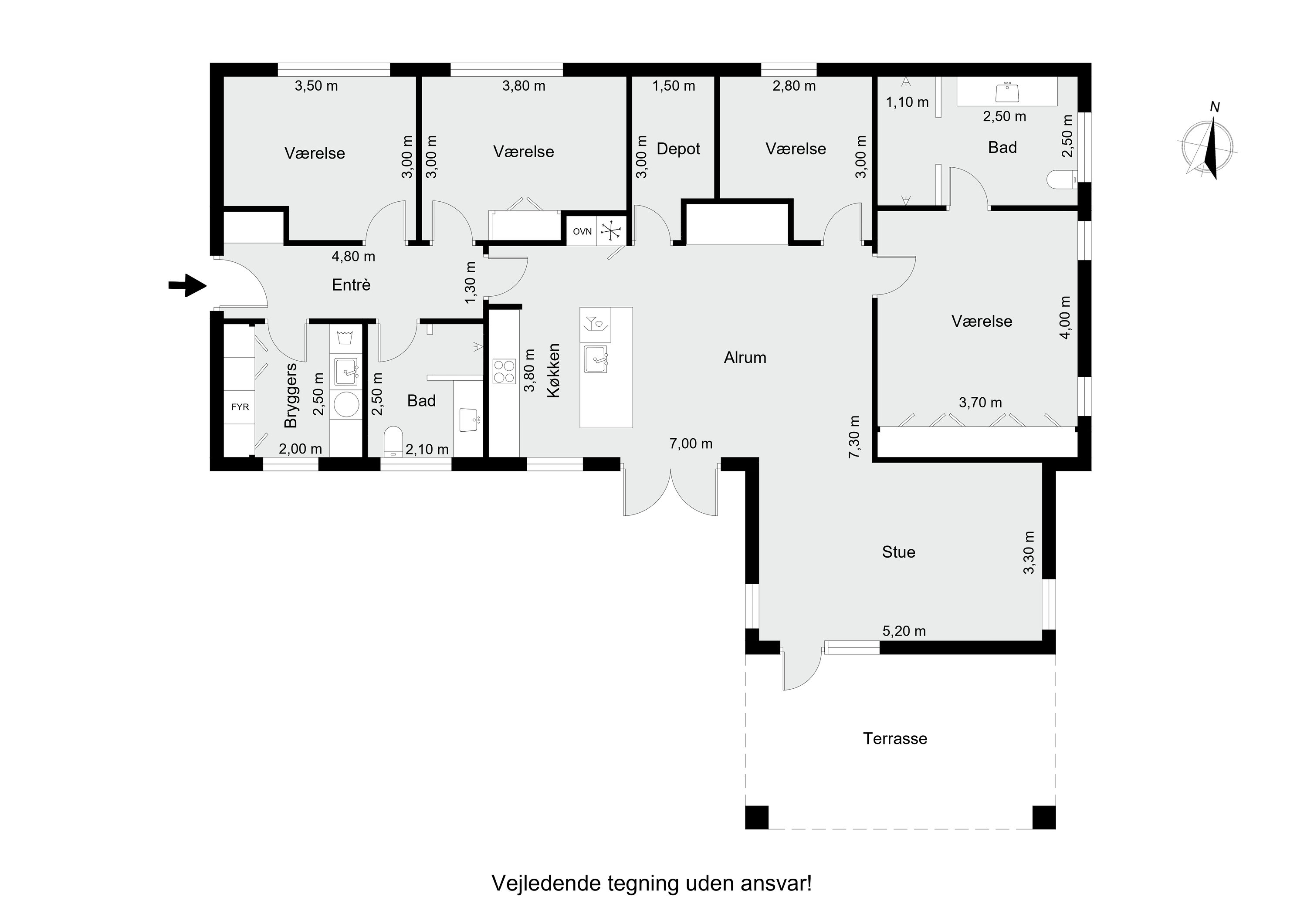 Plantegninger billede af Funder Trindager 56, 8600 Silkeborg