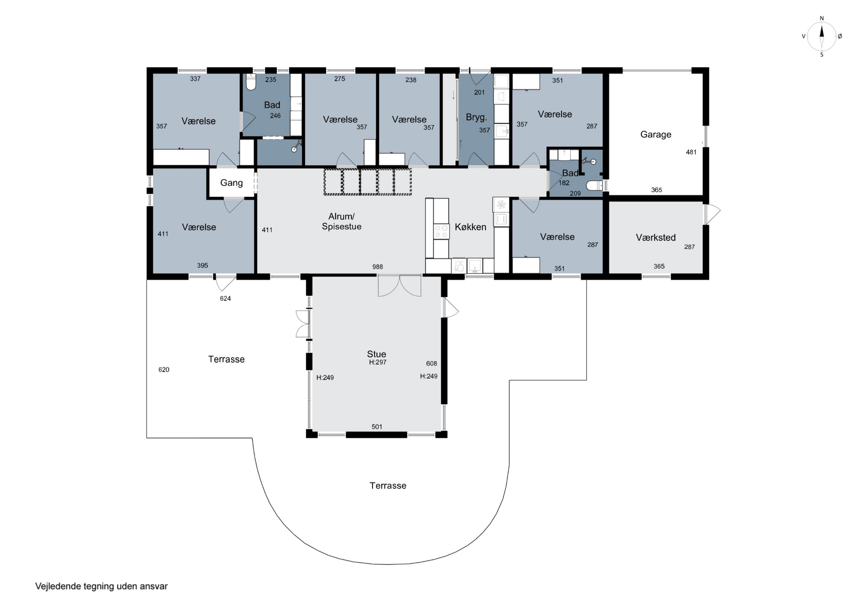 Plantegninger billede af Årupparken 25, 8722 Hedensted
