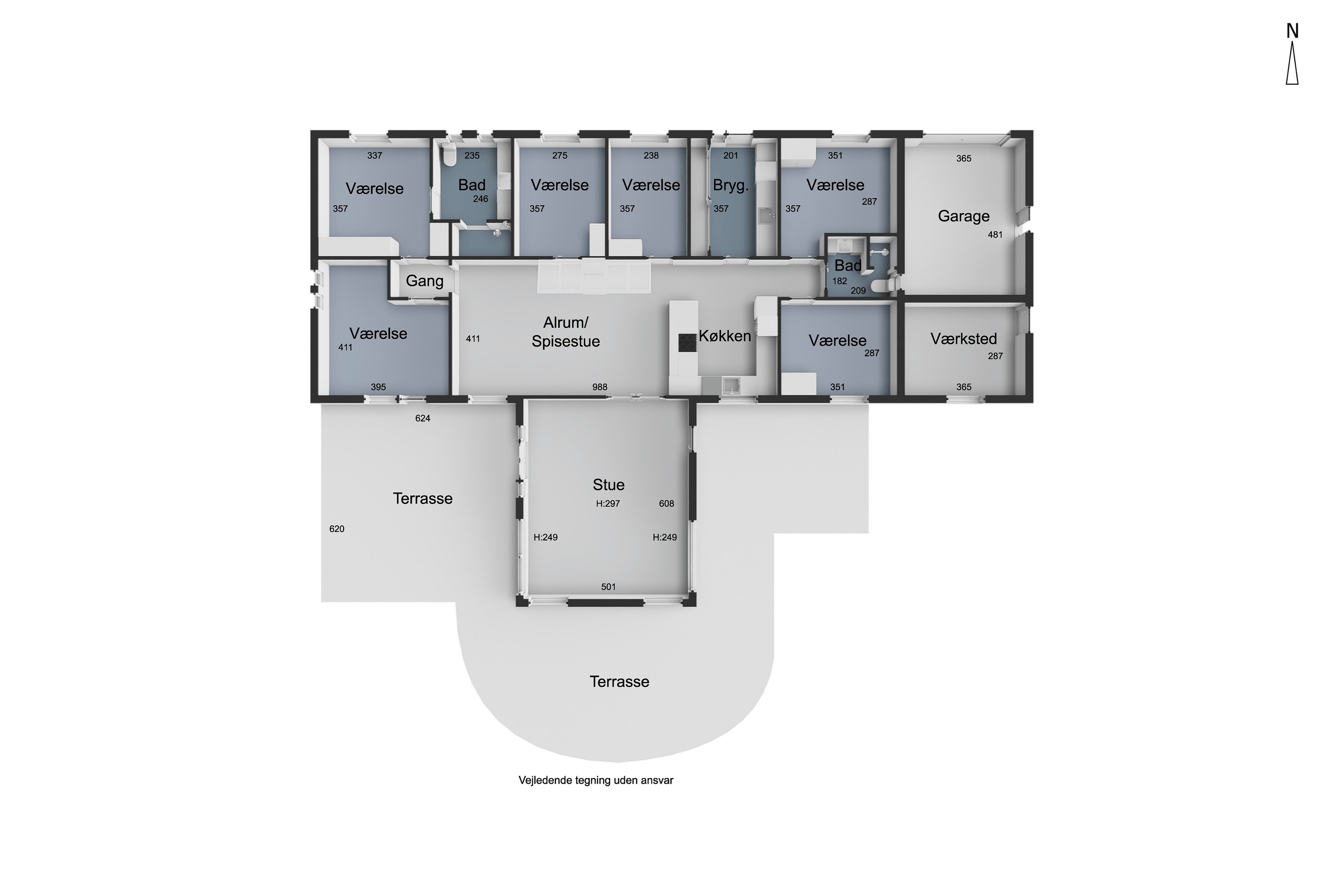 Plantegninger billede af Årupparken 25, 8722 Hedensted