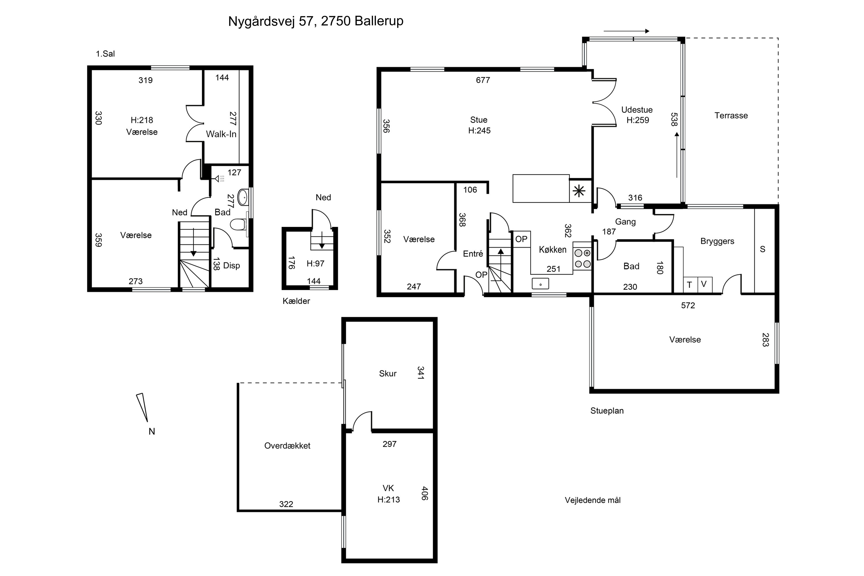 Plantegninger billede af Nygårdsvej 57, 2750 Ballerup
