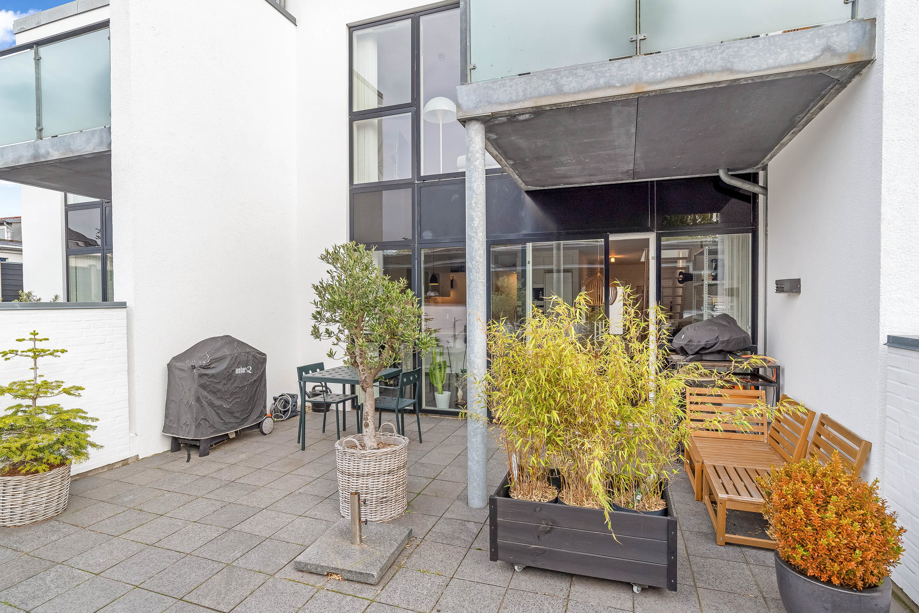 Fremhævet gårdhave billede i fuldskærmstilstand. Billede af Skolegade 37C, 7500 Holstebro