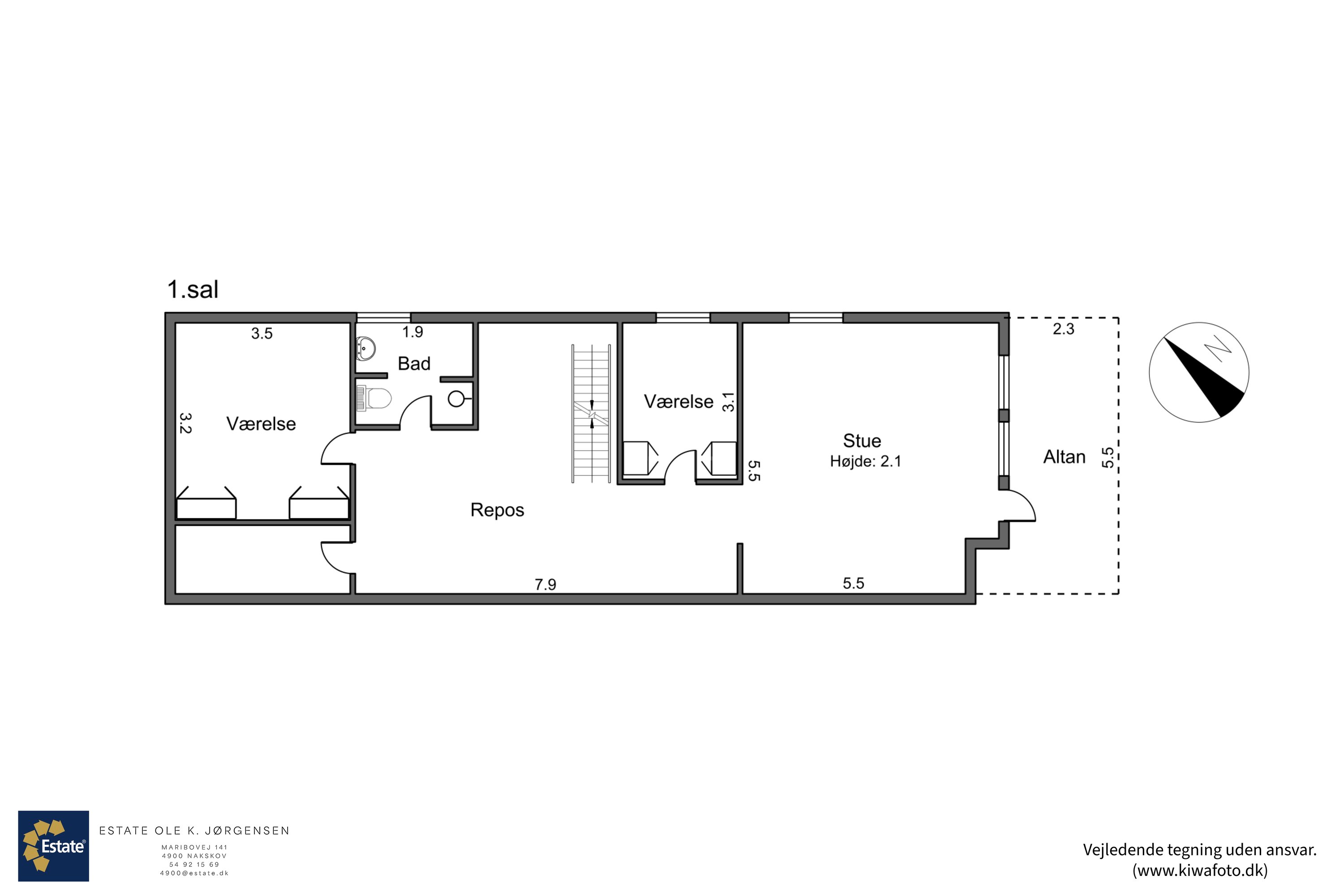 Plantegninger billede af Øster Nordlundevej 9A, 4900 Nakskov
