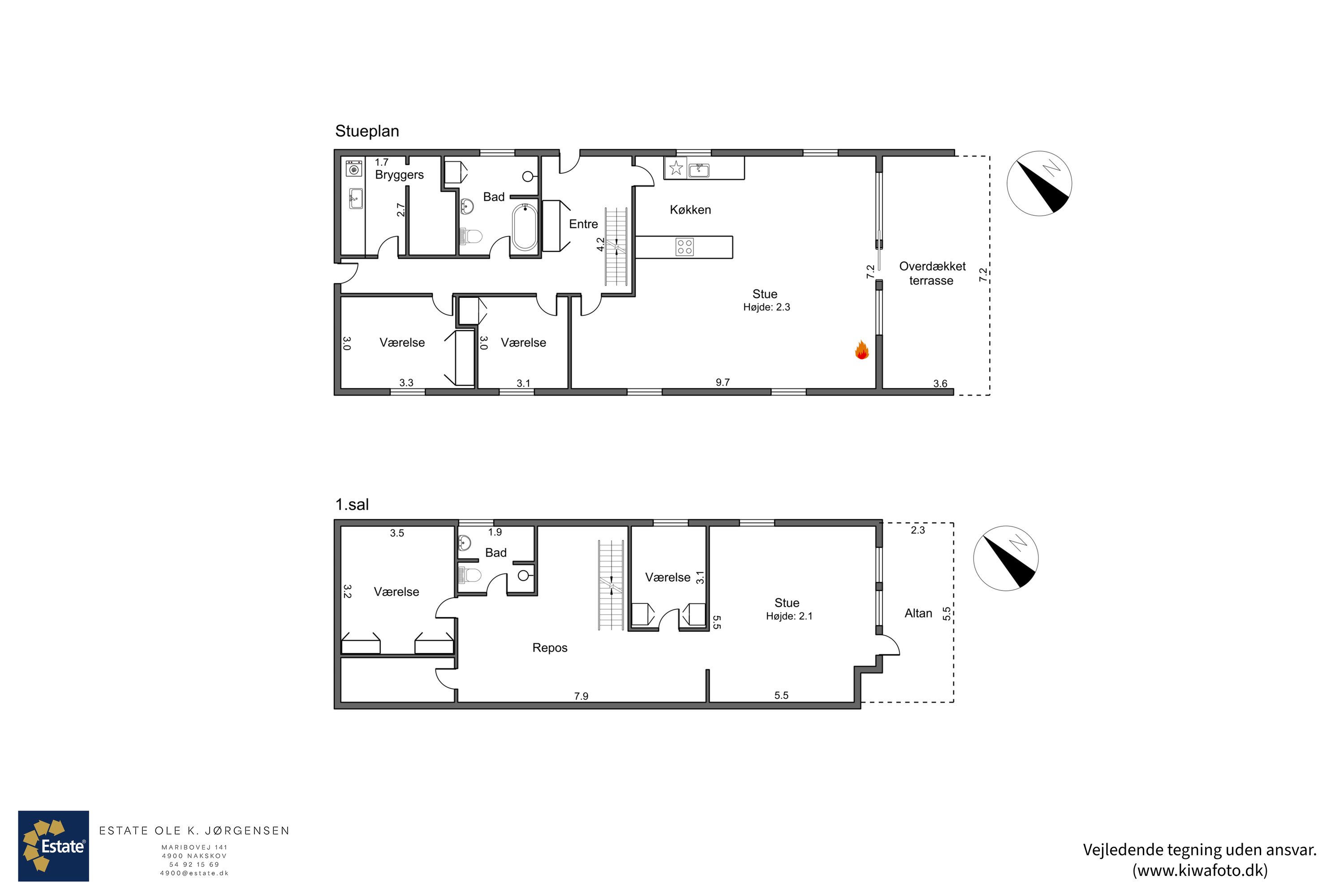 Plantegninger billede af Øster Nordlundevej 9A, 4900 Nakskov