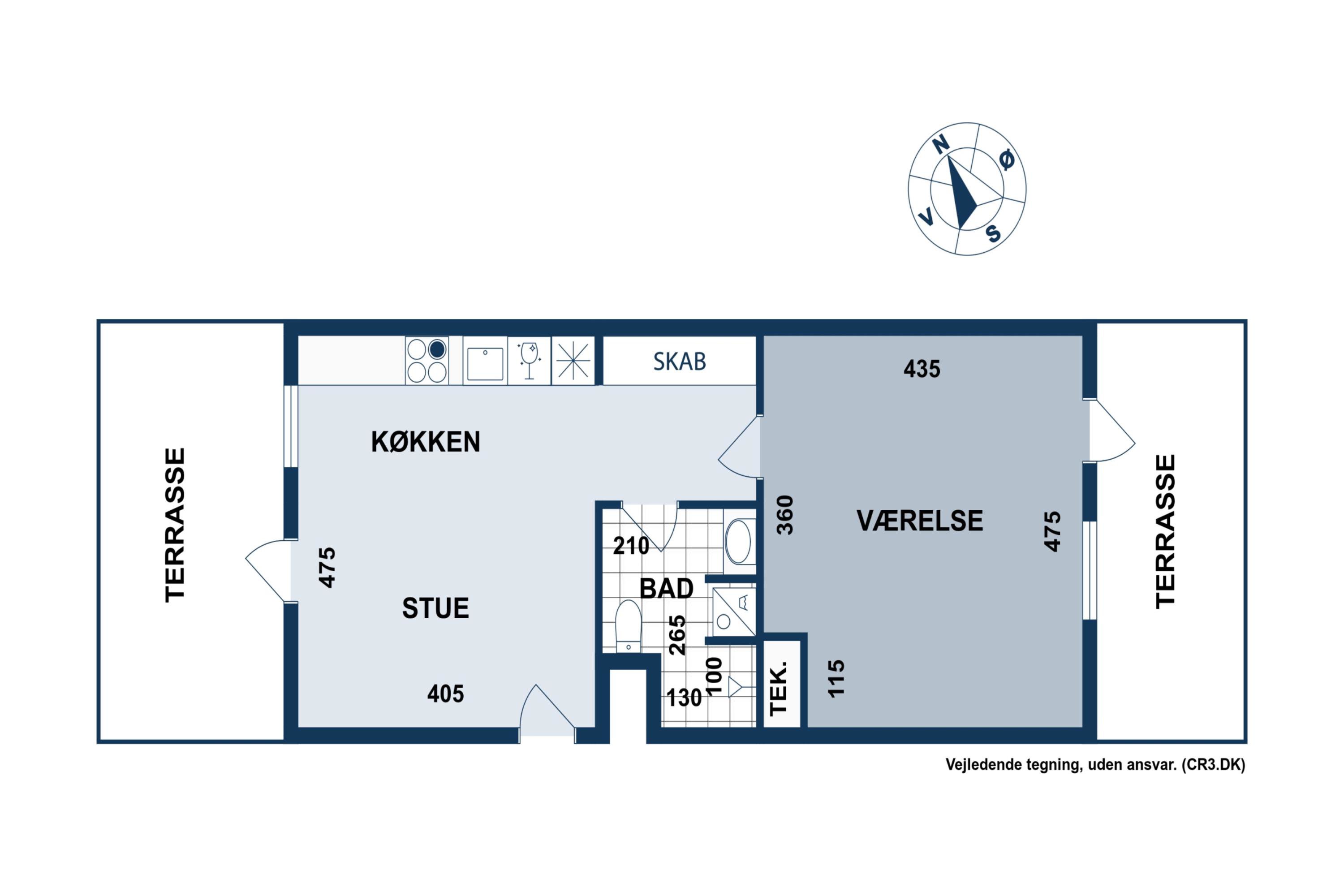 Plantegninger billede af Taffelæblevej 4, st.. th., 2500 Valby