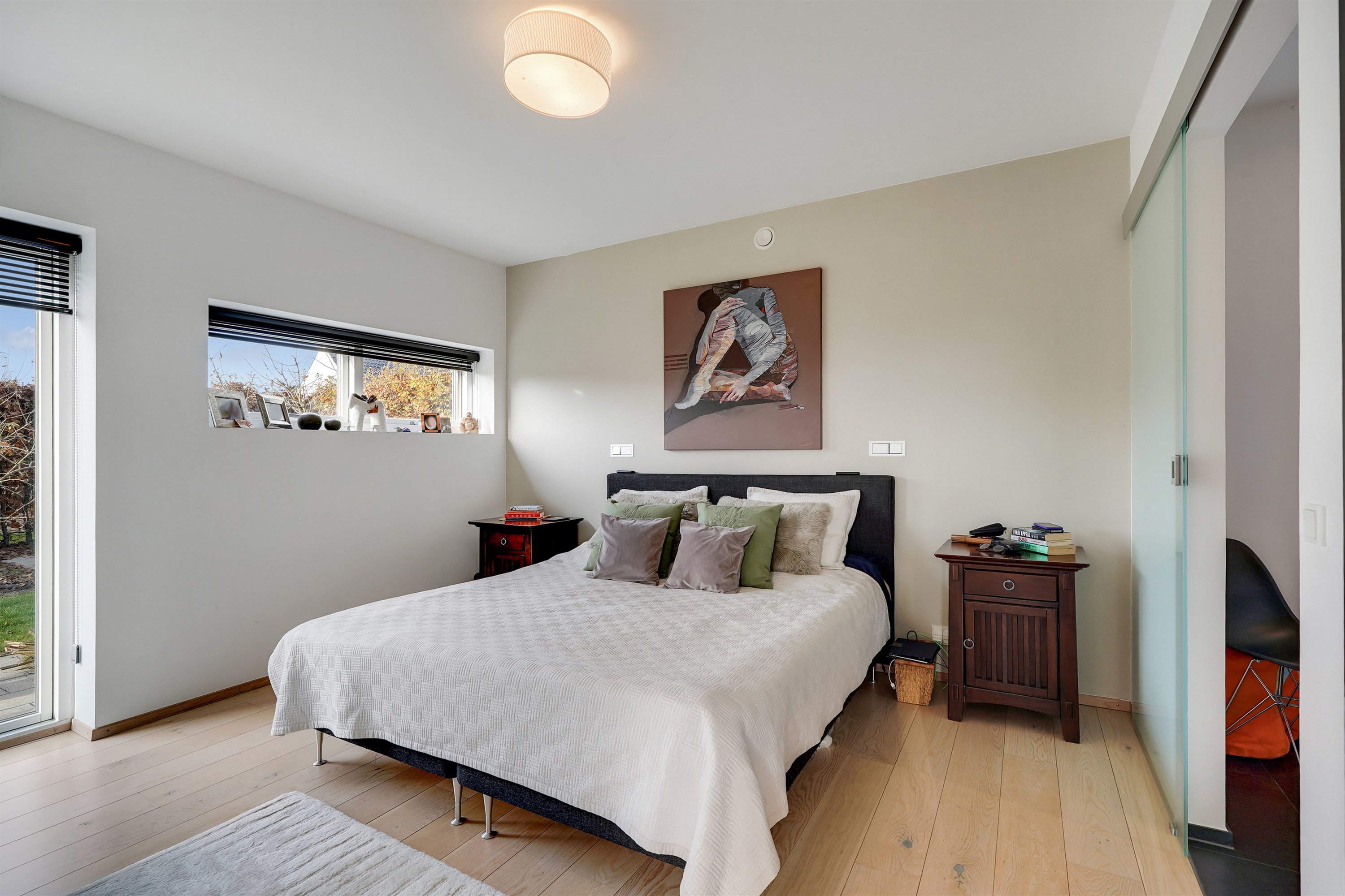 Fremhævet soveværelse billede i fuldskærmstilstand. Billede af Lillevang 38, 7190 Billund