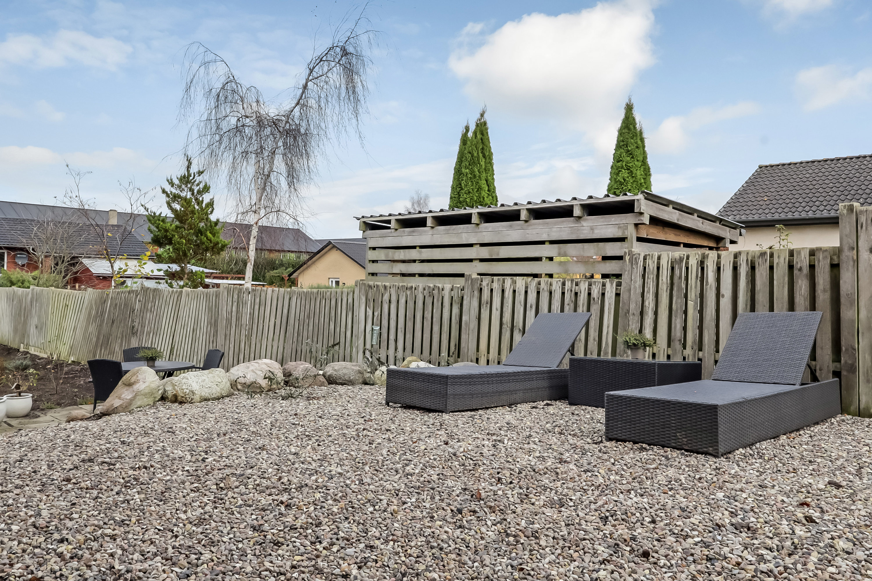 Fremhævet terrasse billede i fuldskærmstilstand. Billede af Stationsvej 13, 5771 Stenstrup