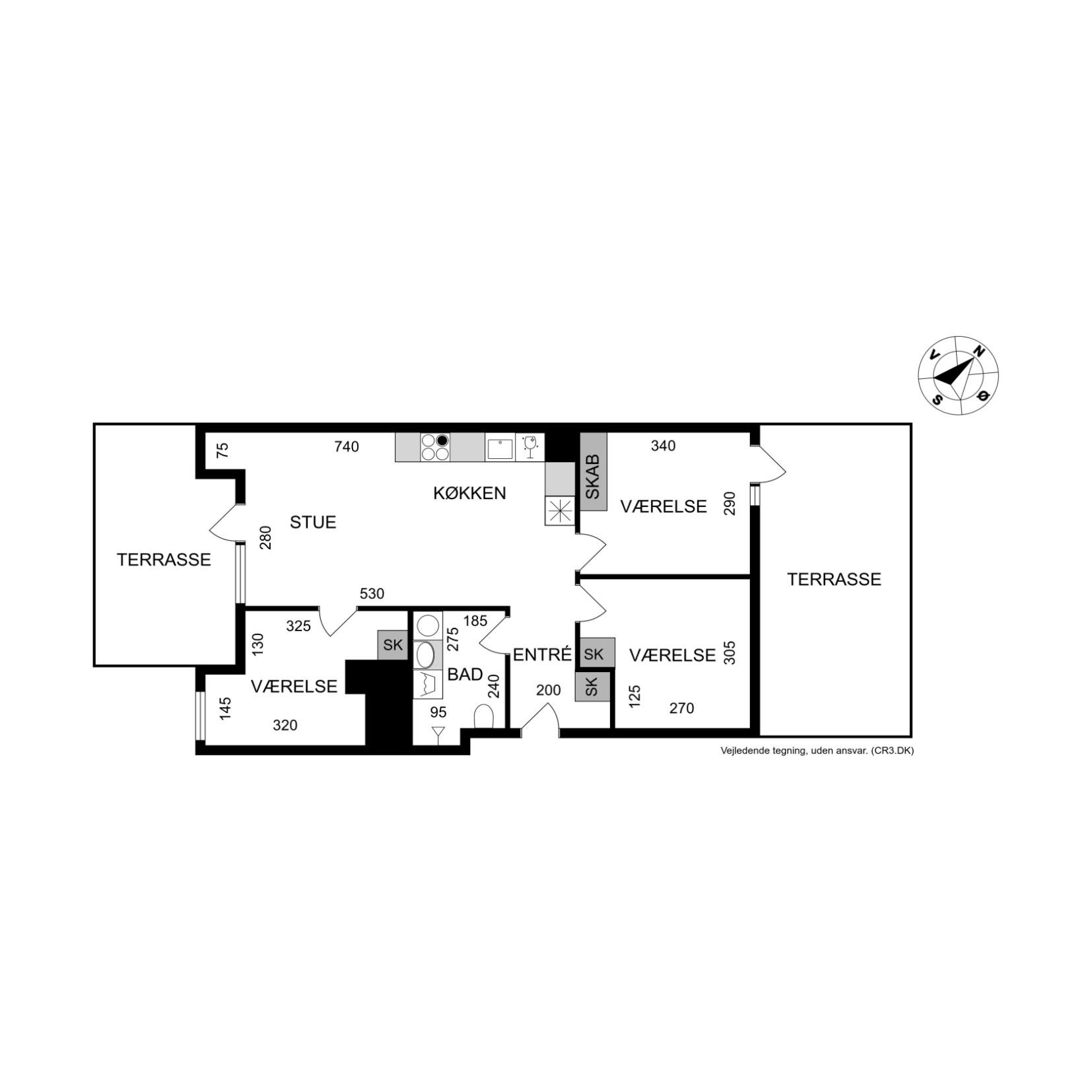 Plantegninger billede af Carl Jacobsens Vej 14S, st.. tv., 2500 Valby