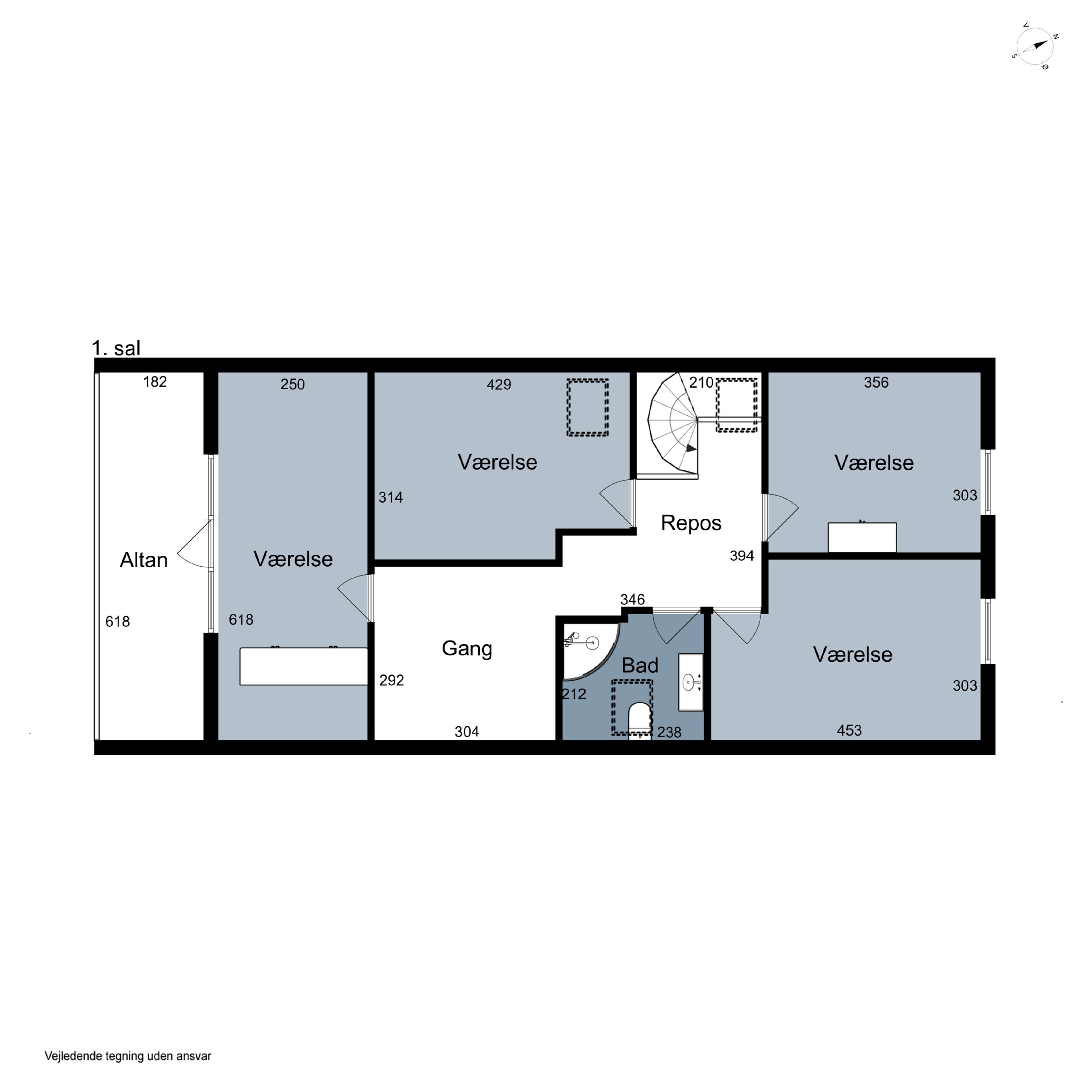 Plantegninger billede af Skovvejen 7, 6064 Jordrup