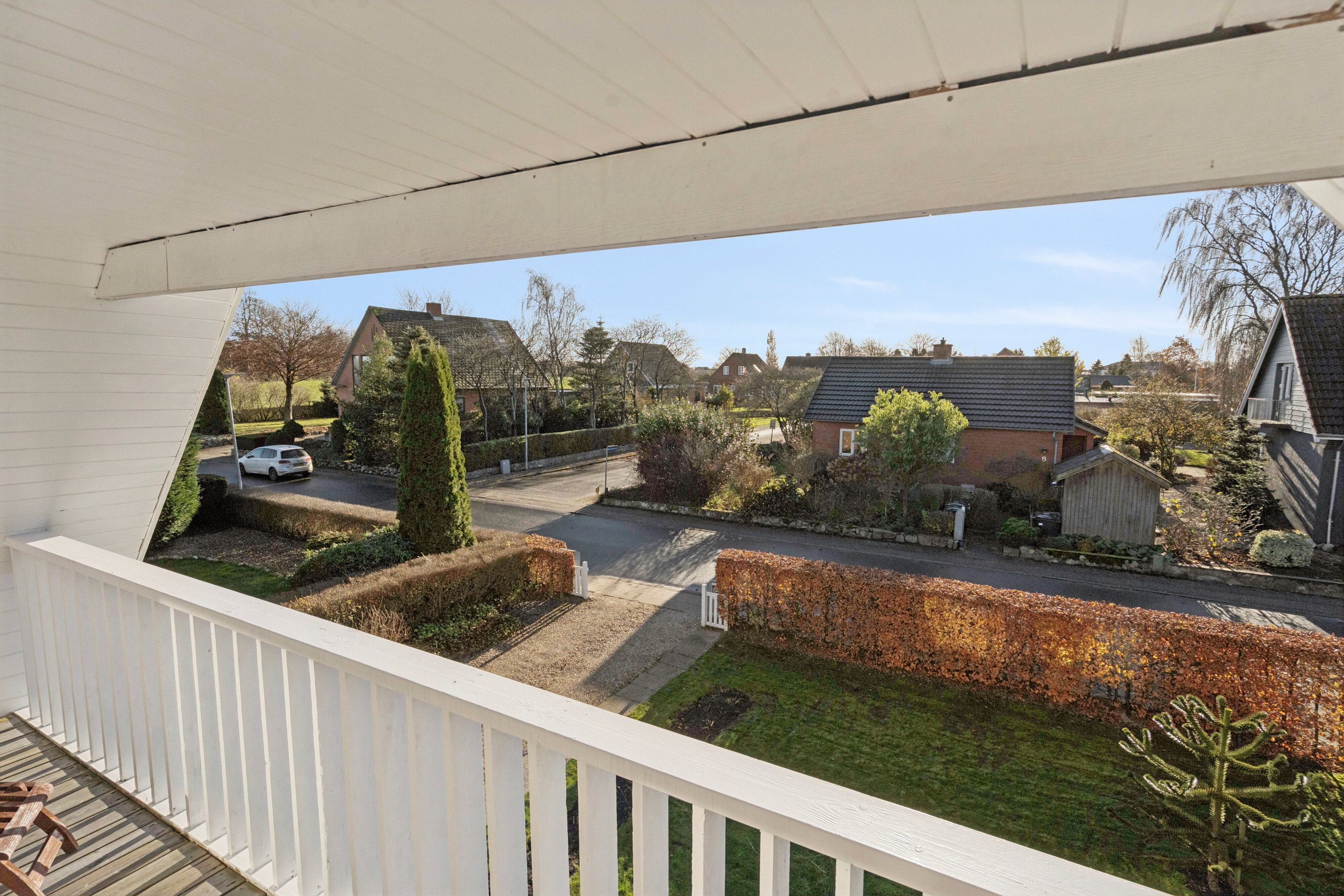 Fremhævet altan billede i fuldskærmstilstand. Billede af Skovvejen 7, 6064 Jordrup