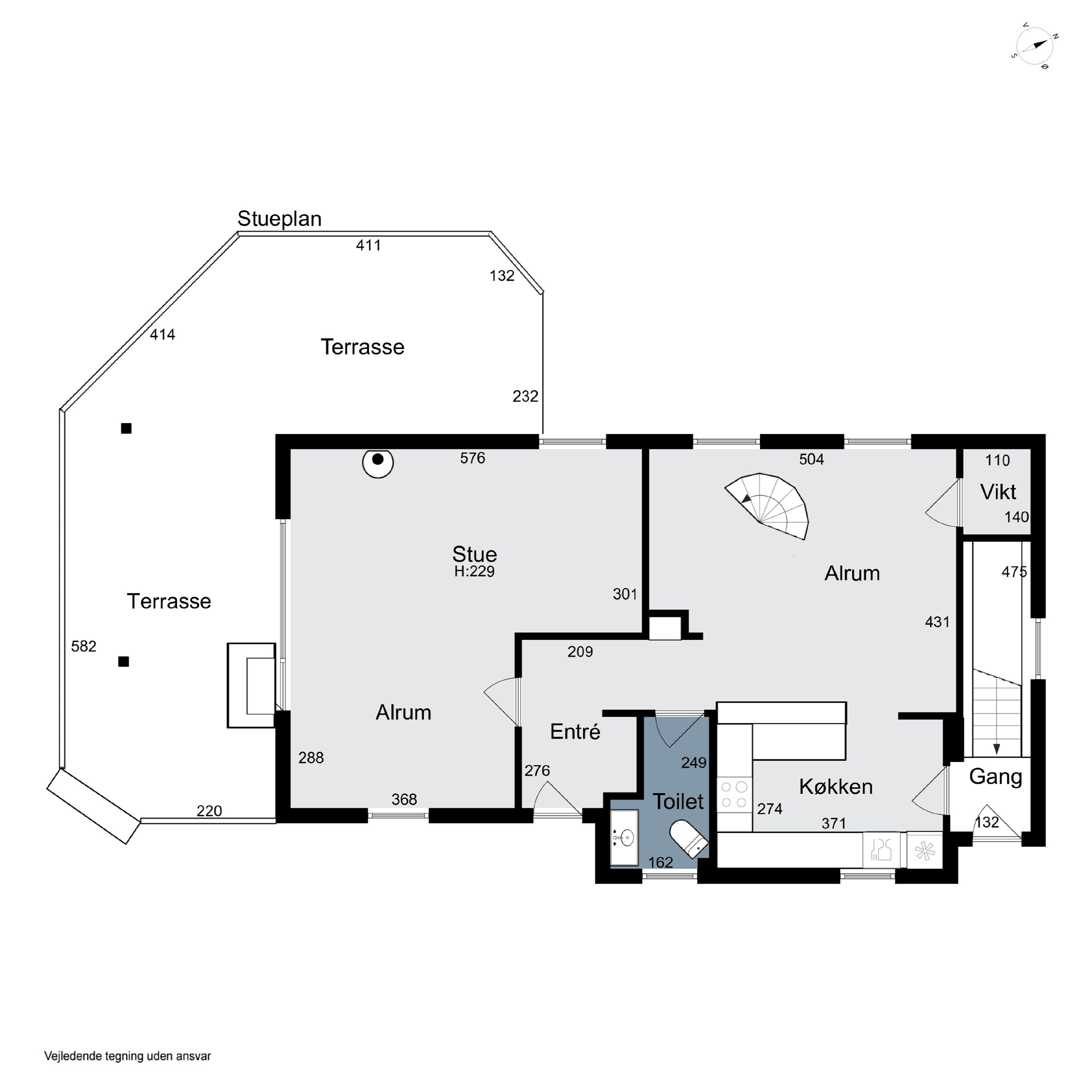 Plantegninger billede af Skovvejen 7, 6064 Jordrup