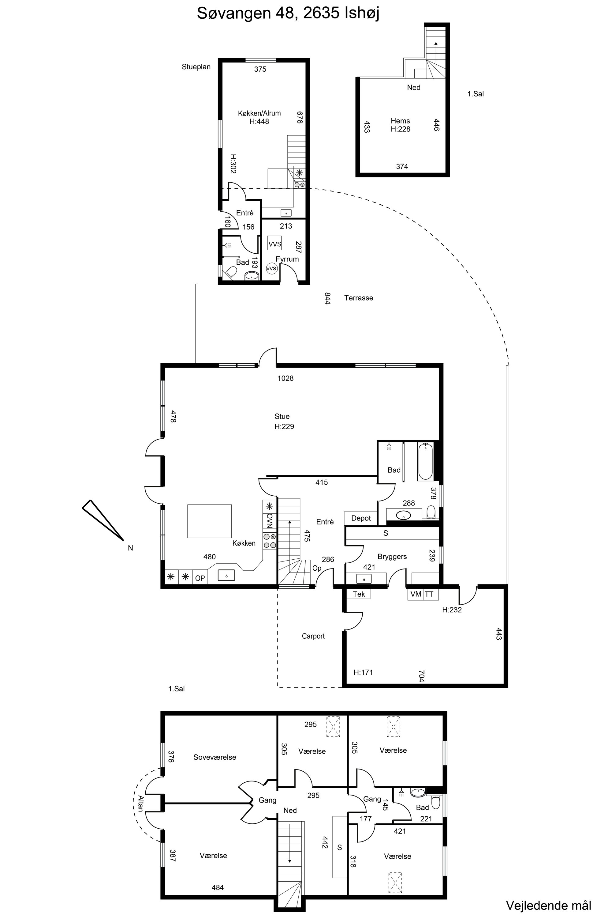Plantegninger billede af Søvangen 48, 2635 Ishøj