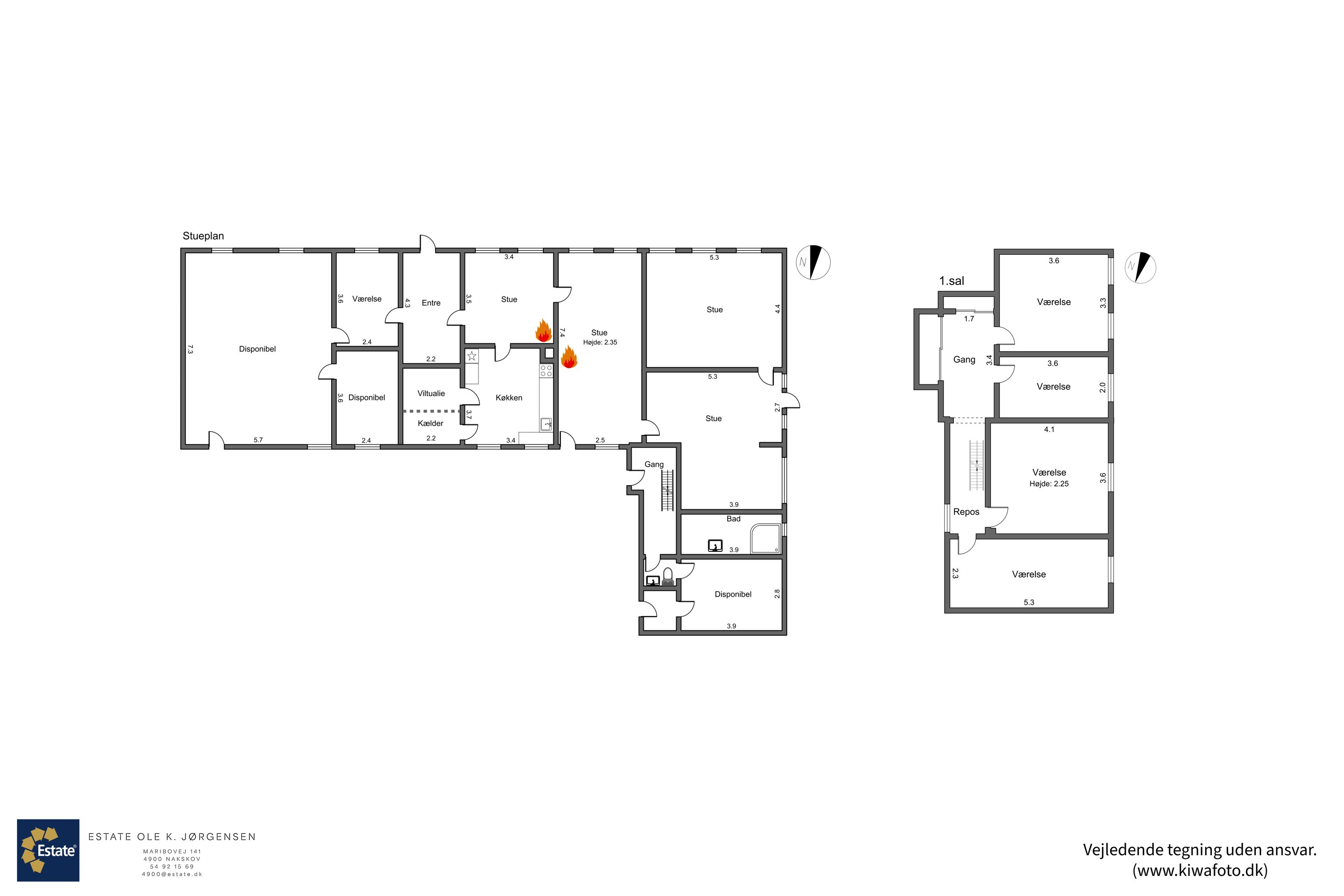 Plantegninger billede af Viemosevej 43, Nøbbet, 4913 Horslunde