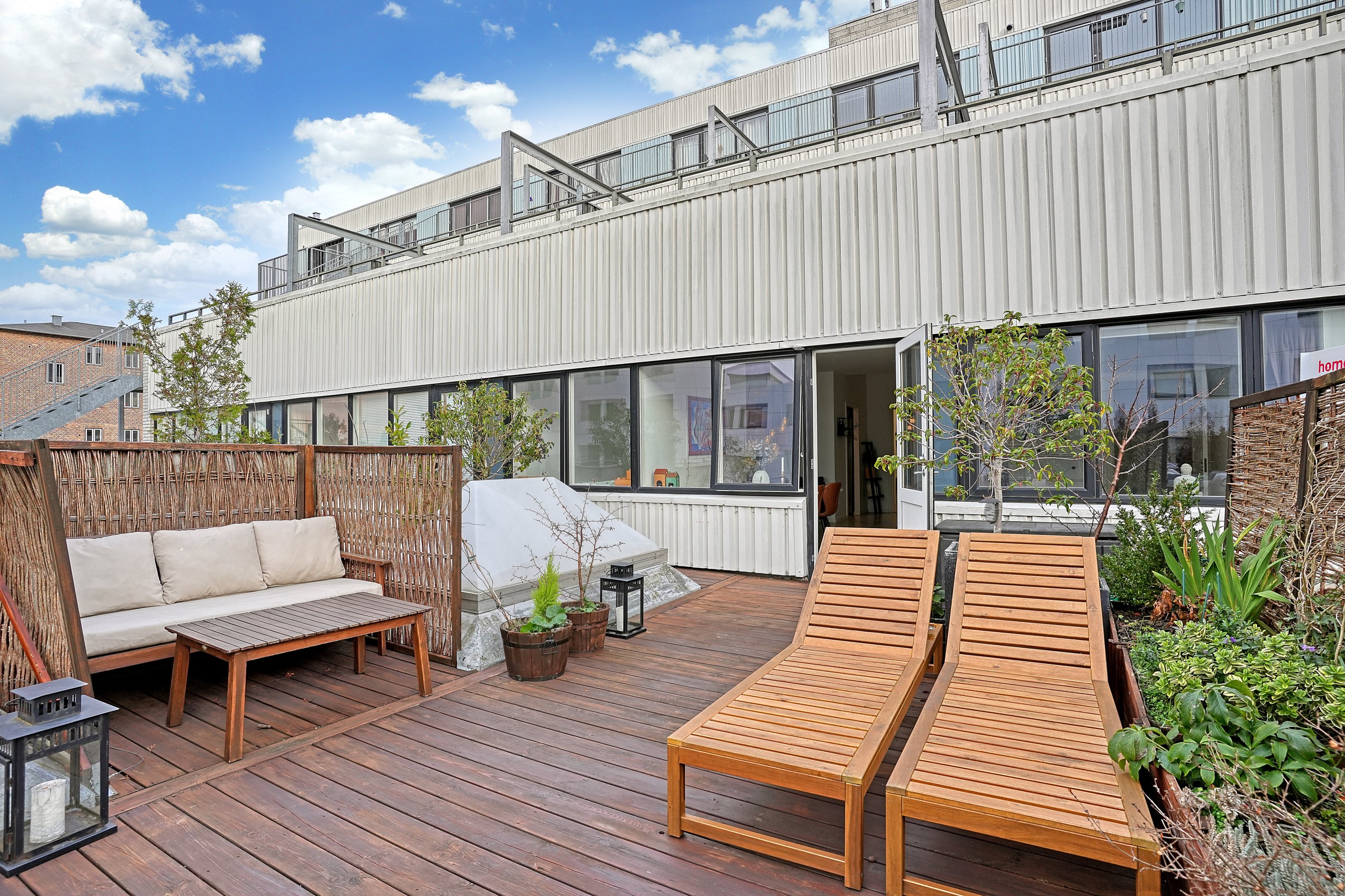 Fremhævet terrasse billede i fuldskærmstilstand. Billede af Søndre Fasanvej 90, 1. 111., 2500 Valby