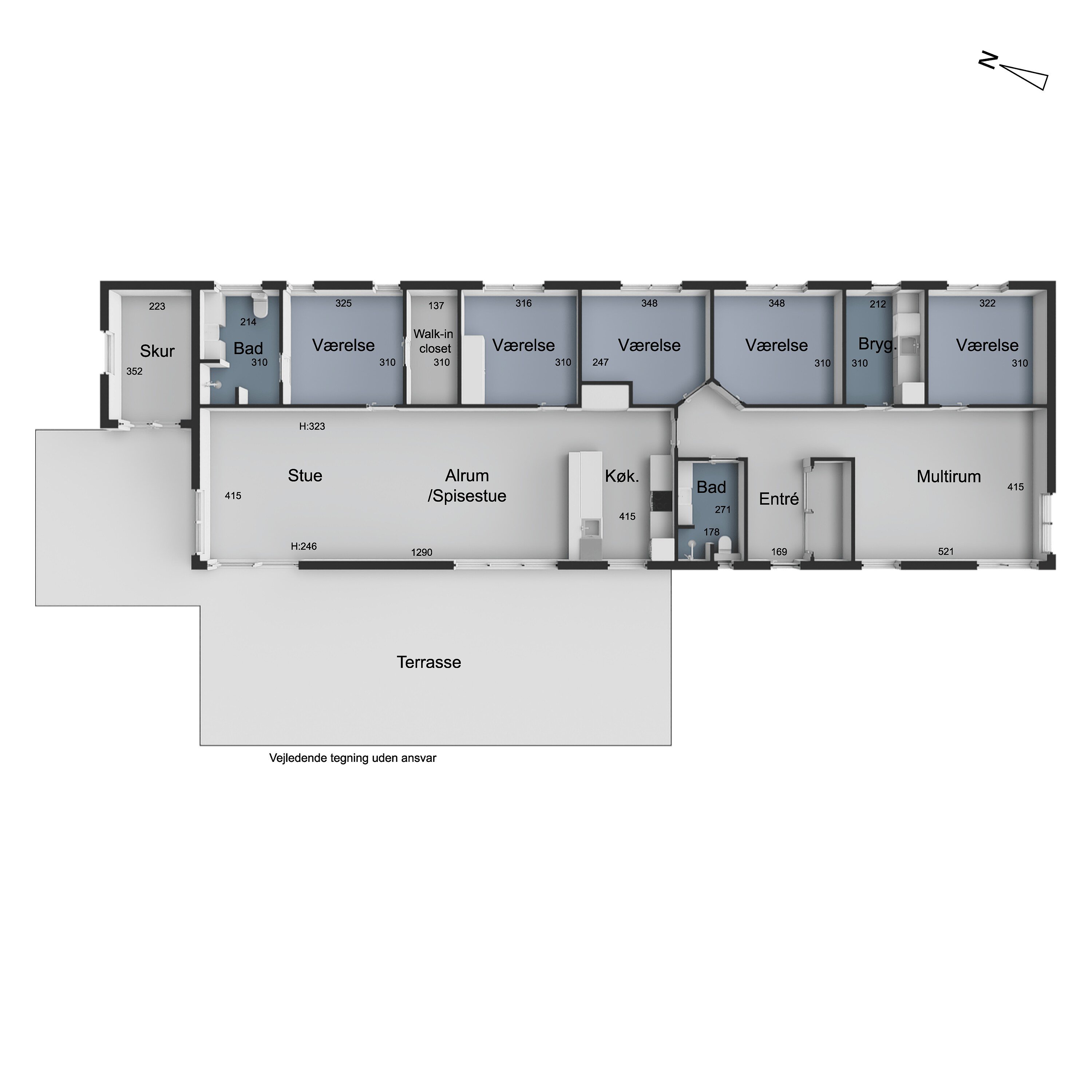 Plantegninger billede af Gåskjærholm 12, 8722 Hedensted