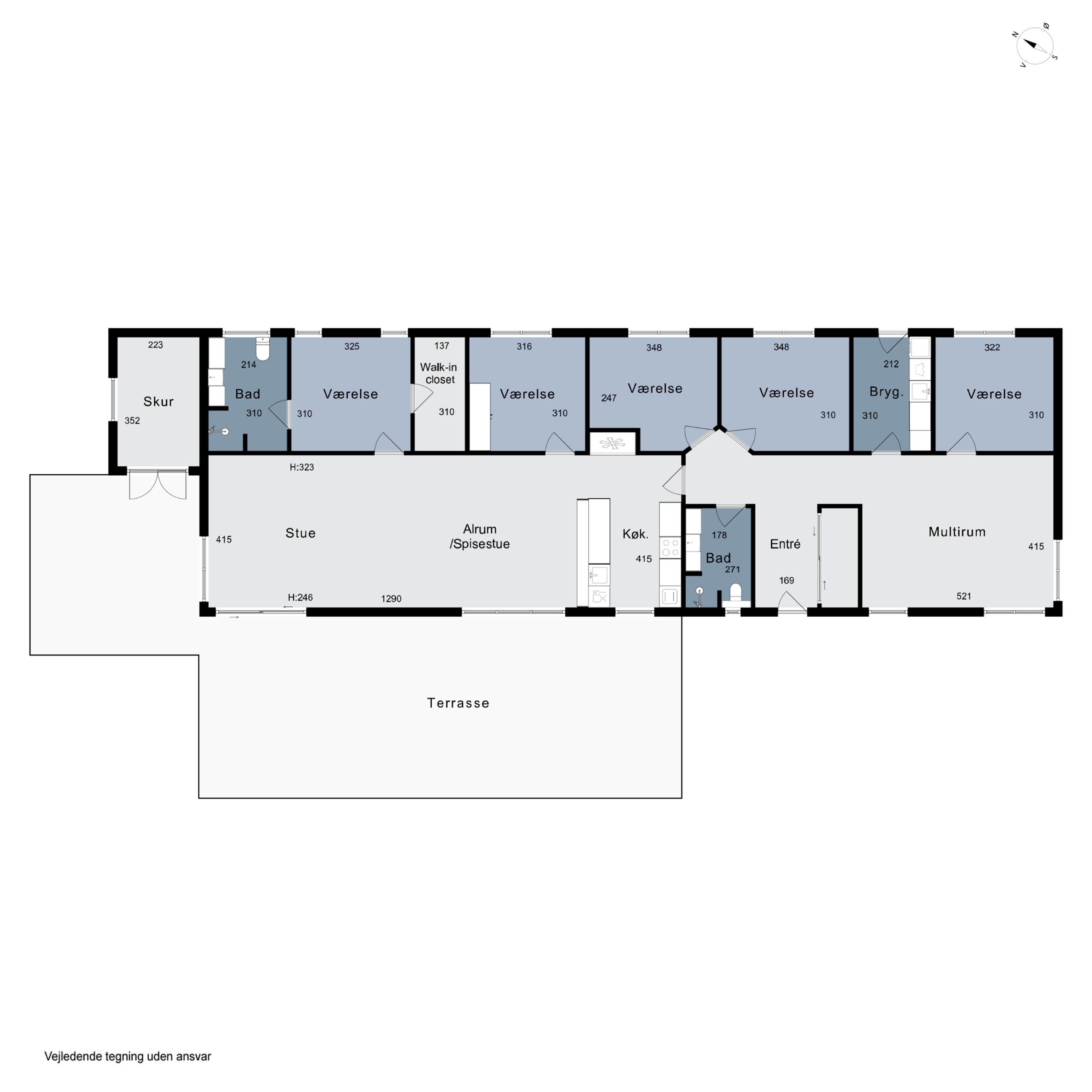 Plantegninger billede af Gåskjærholm 12, 8722 Hedensted