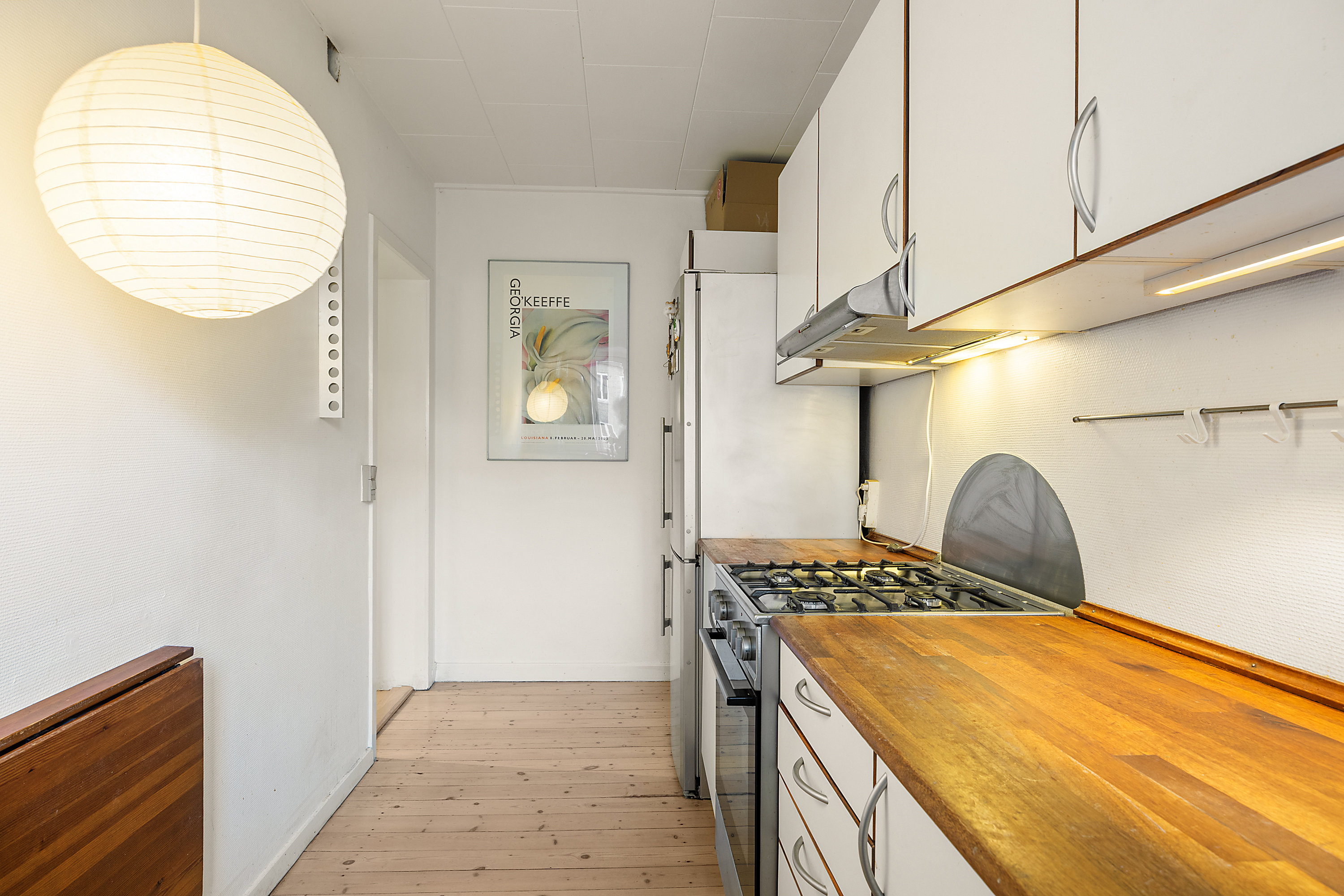 Fremhævet køkken billede i fuldskærmstilstand. Billede af Mozartsvej 24, 1. tv., 2450 København SV