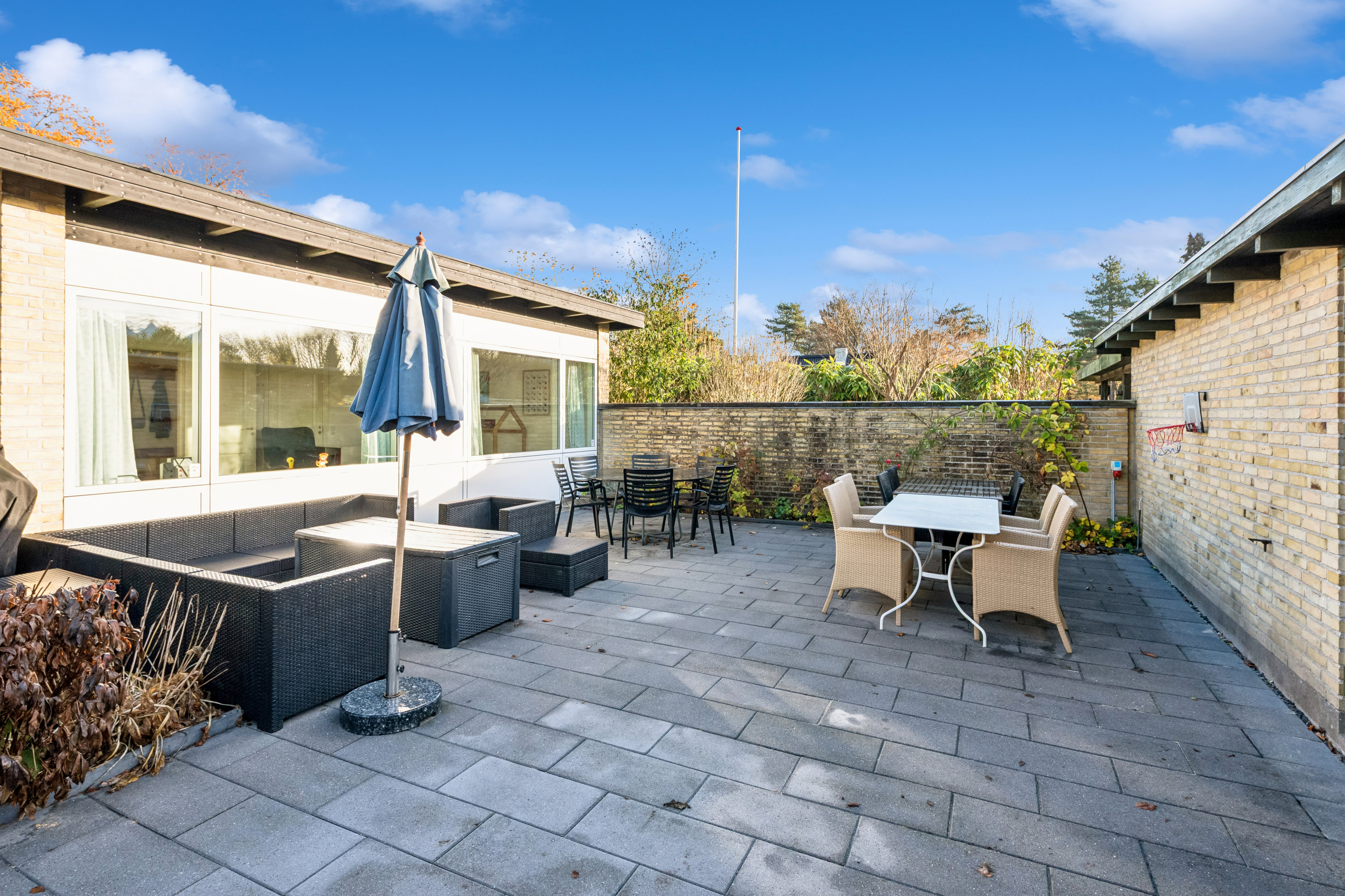 Fremhævet terrasse billede i fuldskærmstilstand. Billede af Lundtoftevej 155A, 2800 Kongens Lyngby