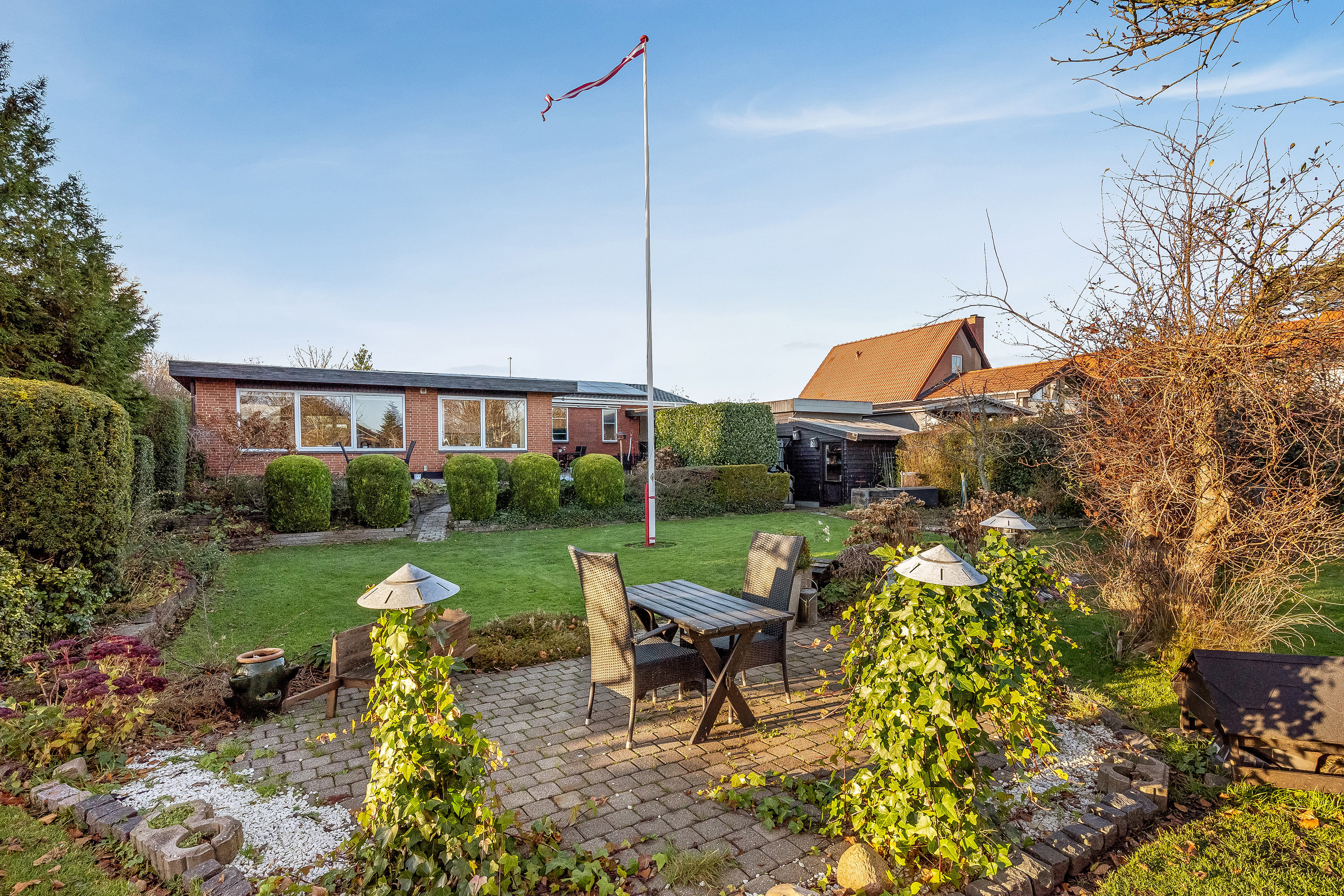 Fremhævet terrasse billede i fuldskærmstilstand. Billede af Holstebrovej 6, Rindum, 6950 Ringkøbing