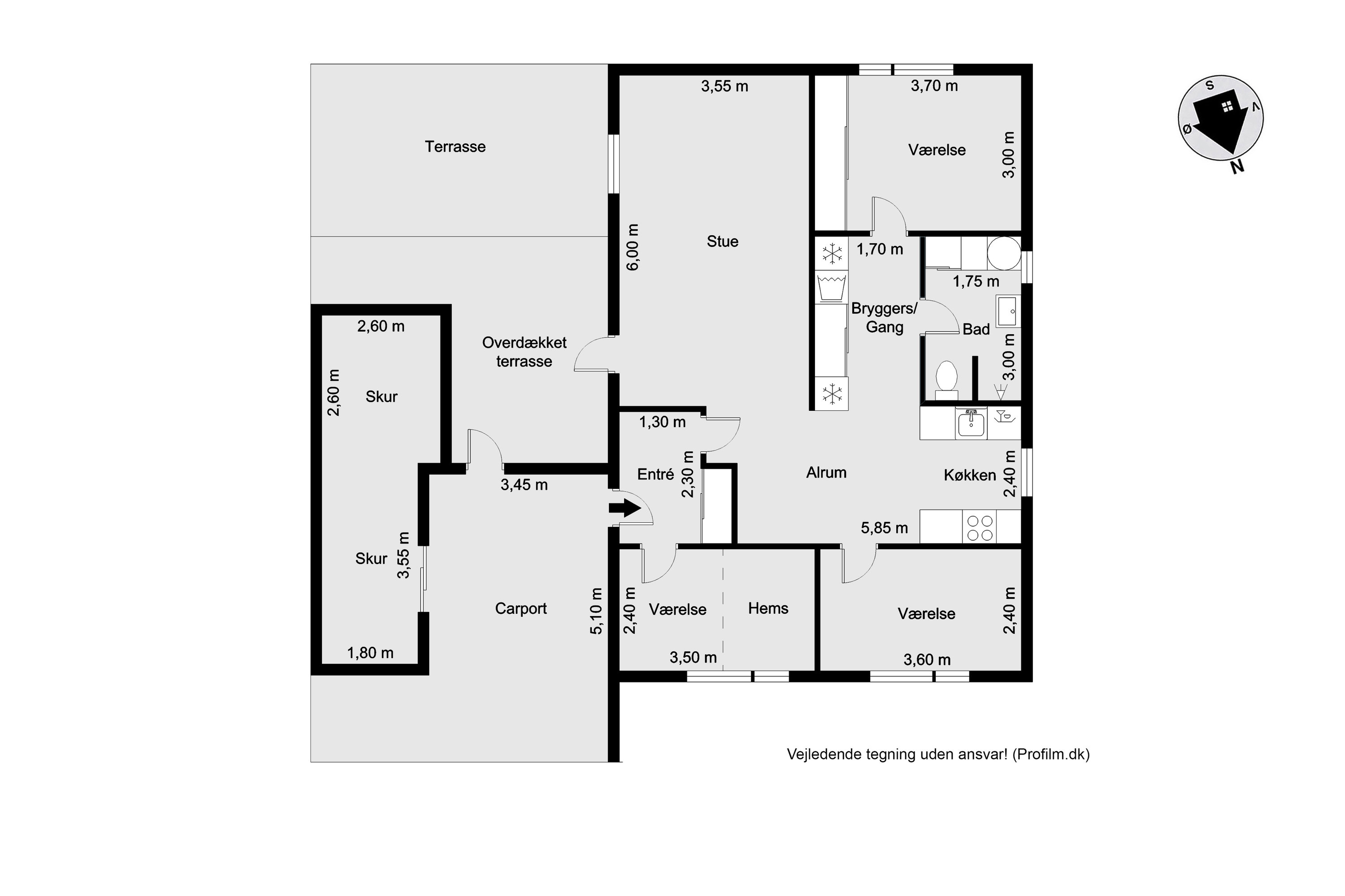 Plantegninger billede af Fabersvej 80, 7500 Holstebro