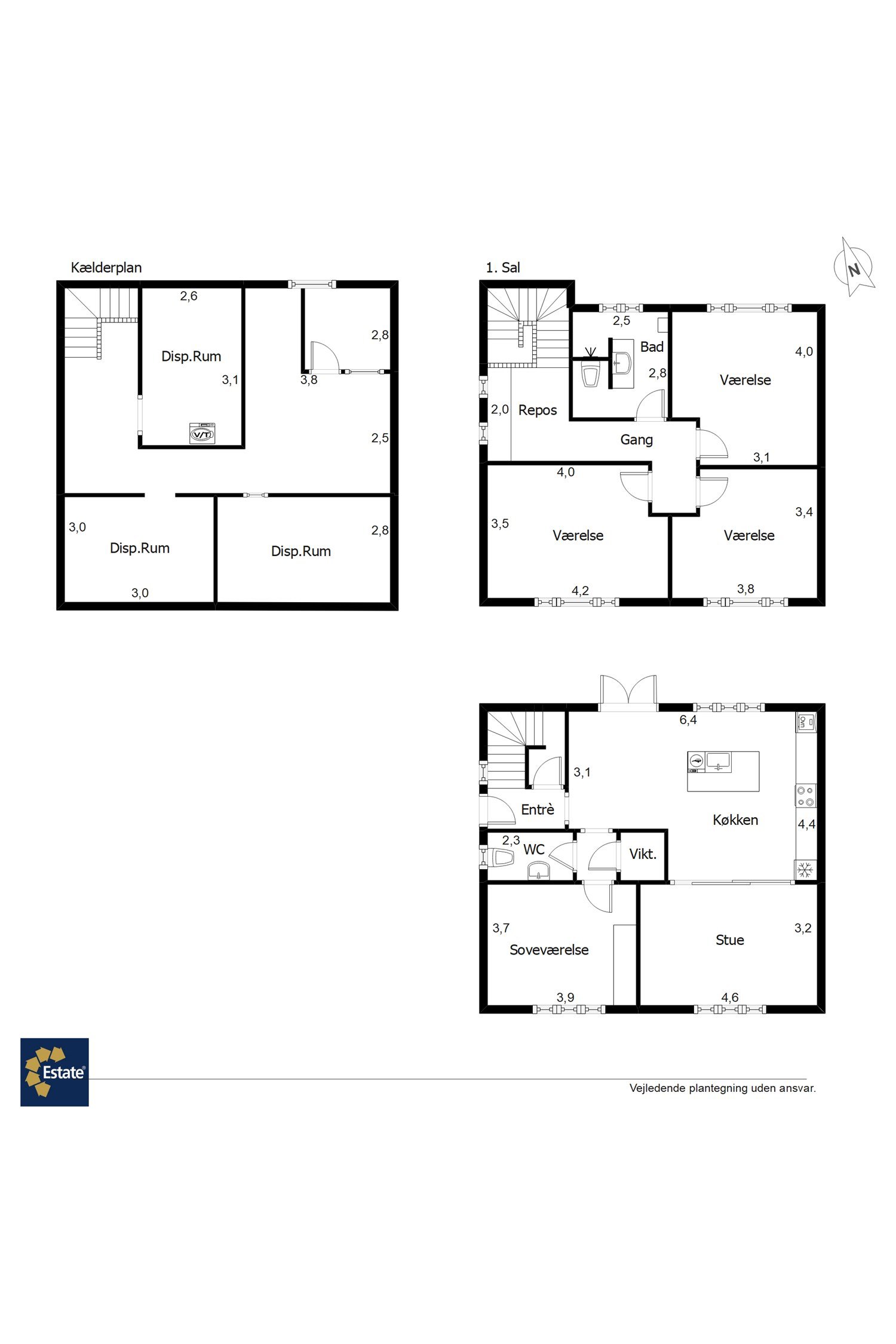 Plantegninger billede af Bjarkesgade 11A, 6700 Esbjerg