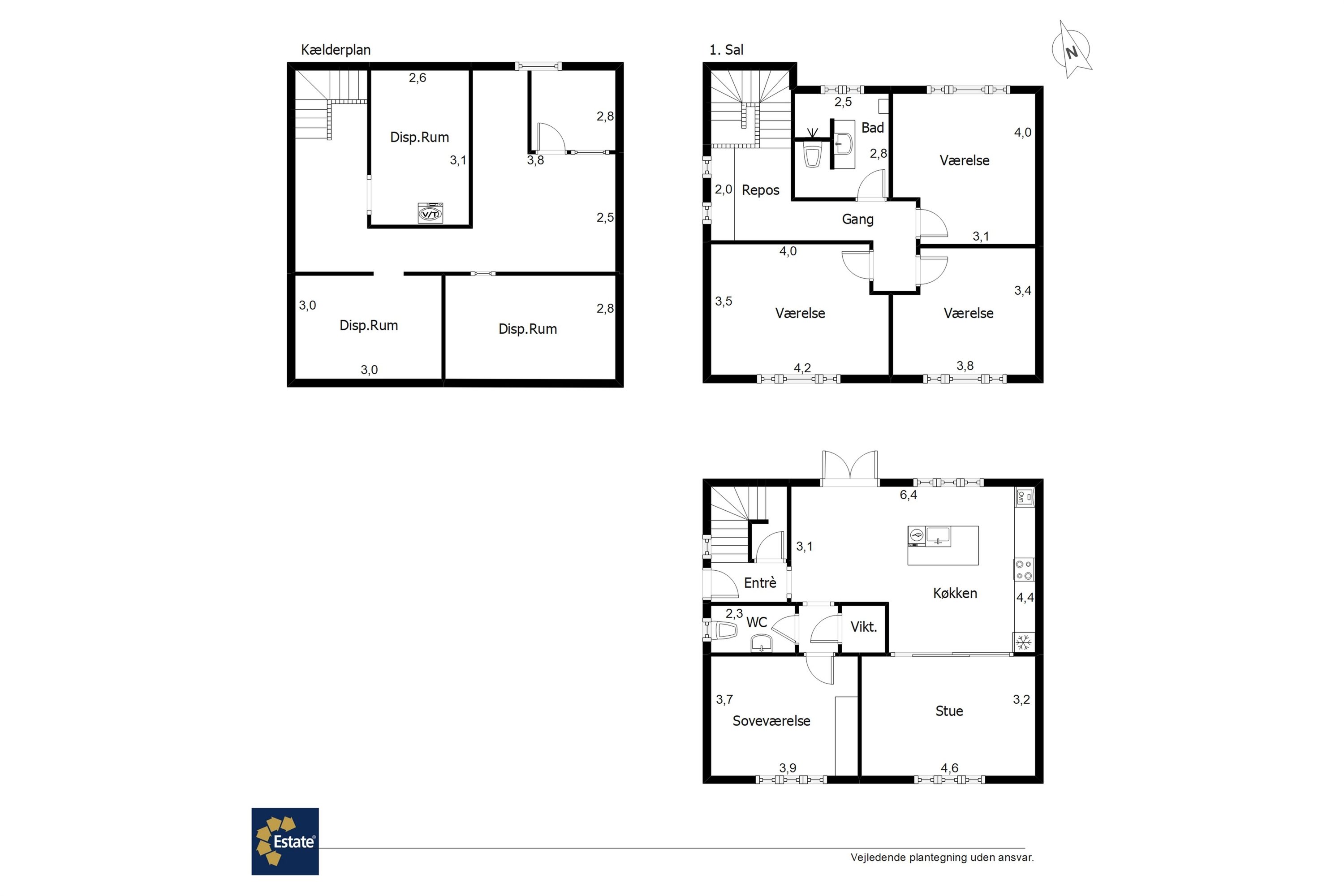 Plantegninger billede af Bjarkesgade 11A, 6700 Esbjerg