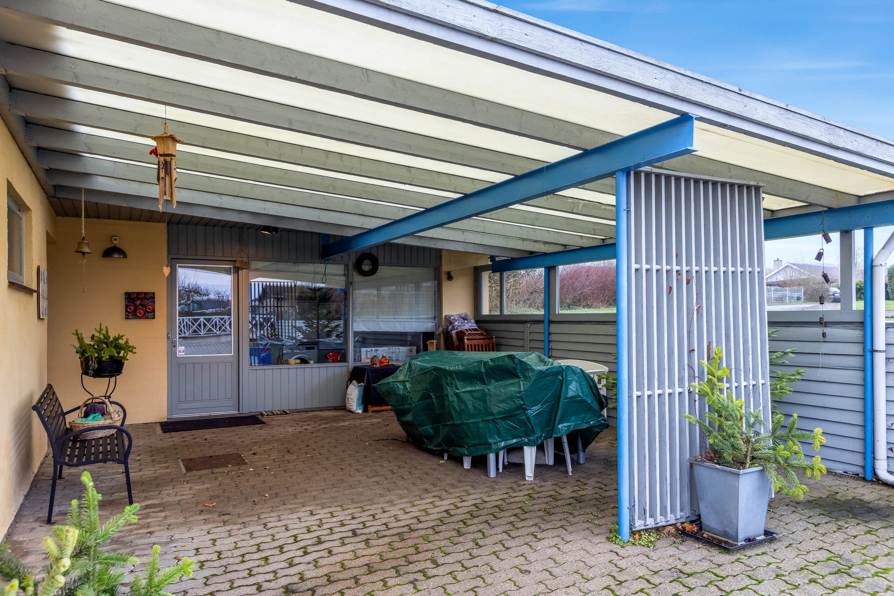 Fremhævet overdækket terrasse billede i fuldskærmstilstand. Billede af Kildebæksvej 20, Vetterslev, 4100 Ringsted